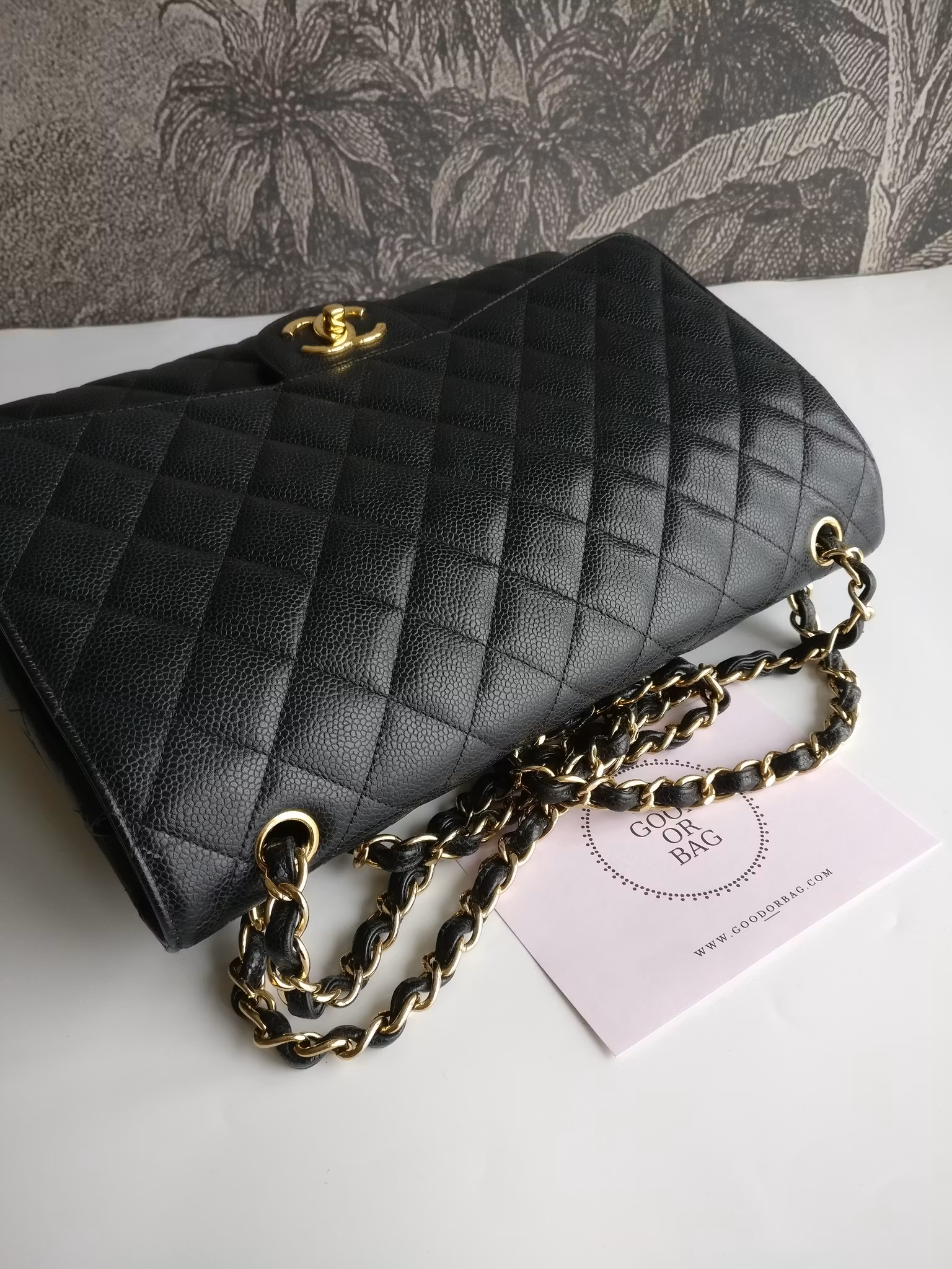 Chanel Maxi Double Flap black caviar