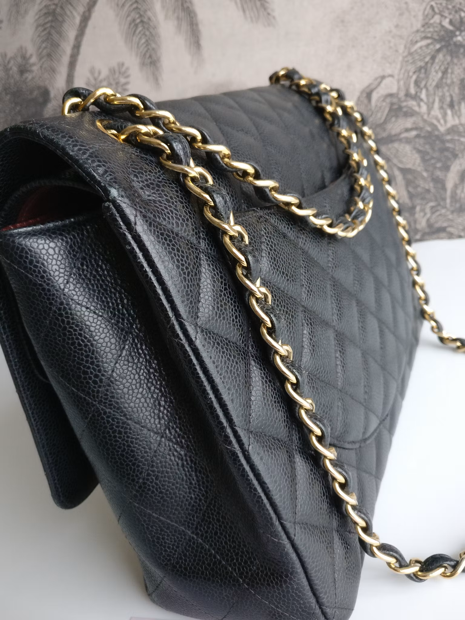 Chanel Maxi Double Flap black caviar