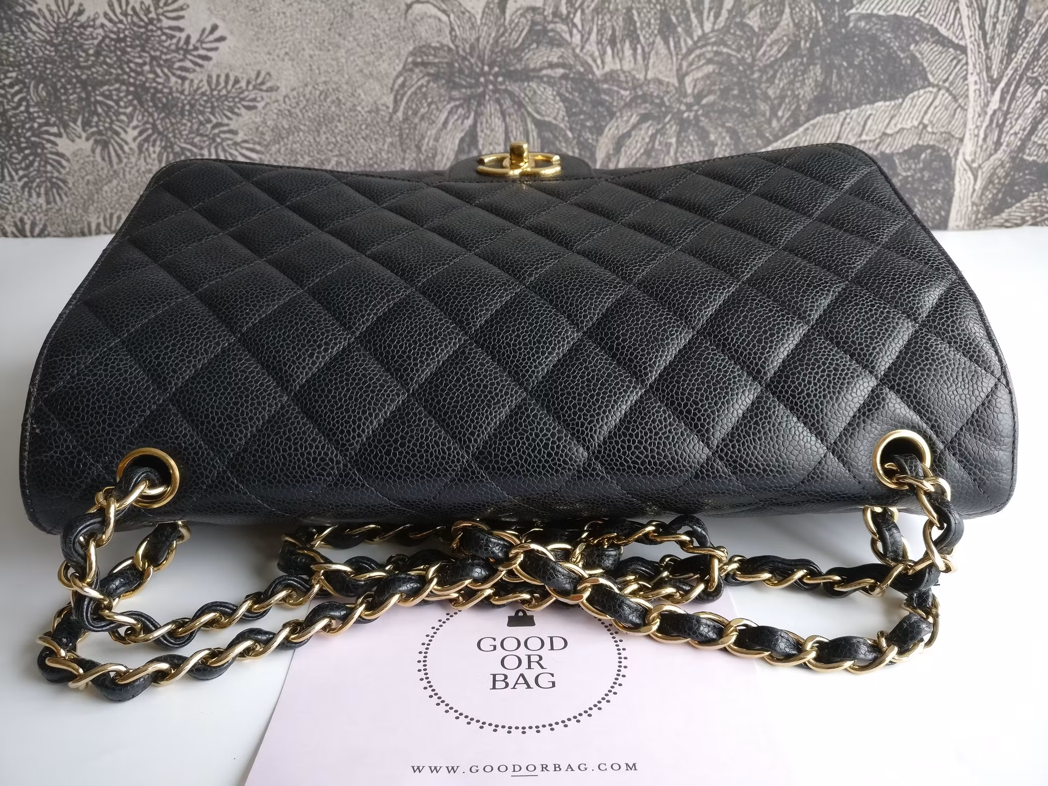 Chanel Maxi Double Flap black caviar