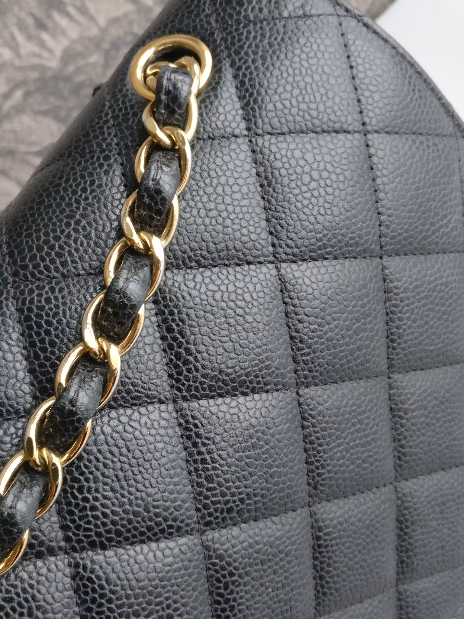 Chanel Maxi Double Flap black caviar