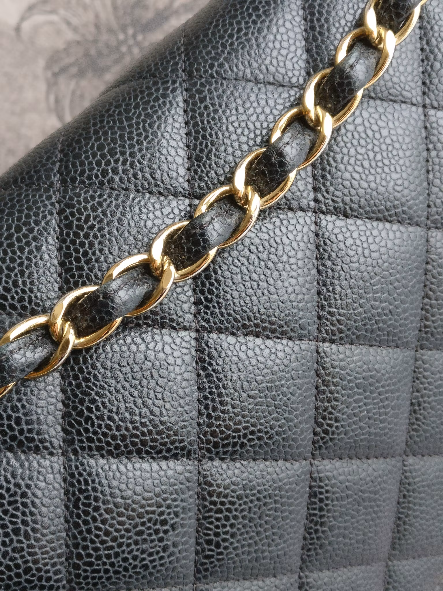 Chanel Maxi Double Flap black caviar