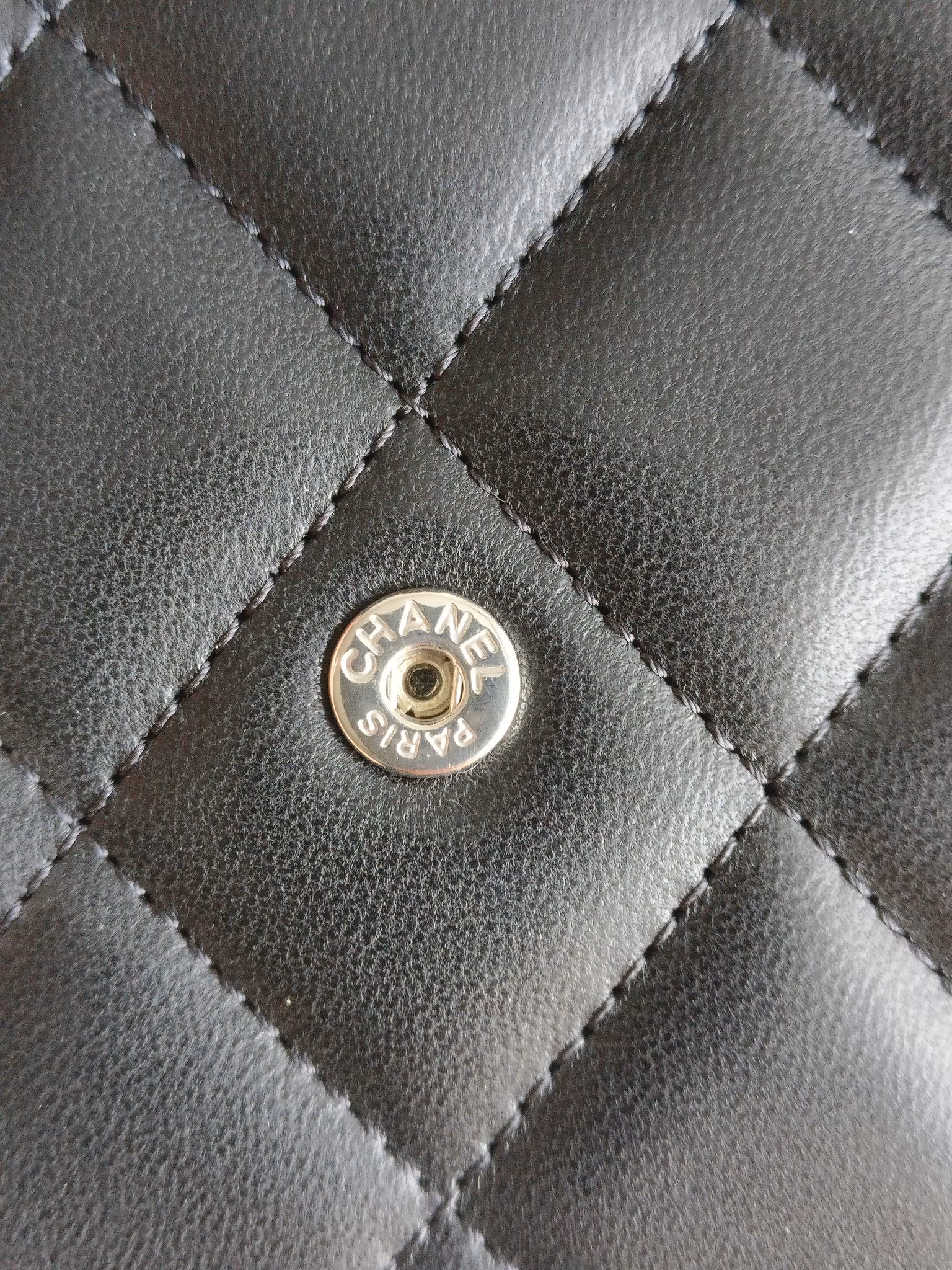 Chanel classic wallet black lambskin SHW
