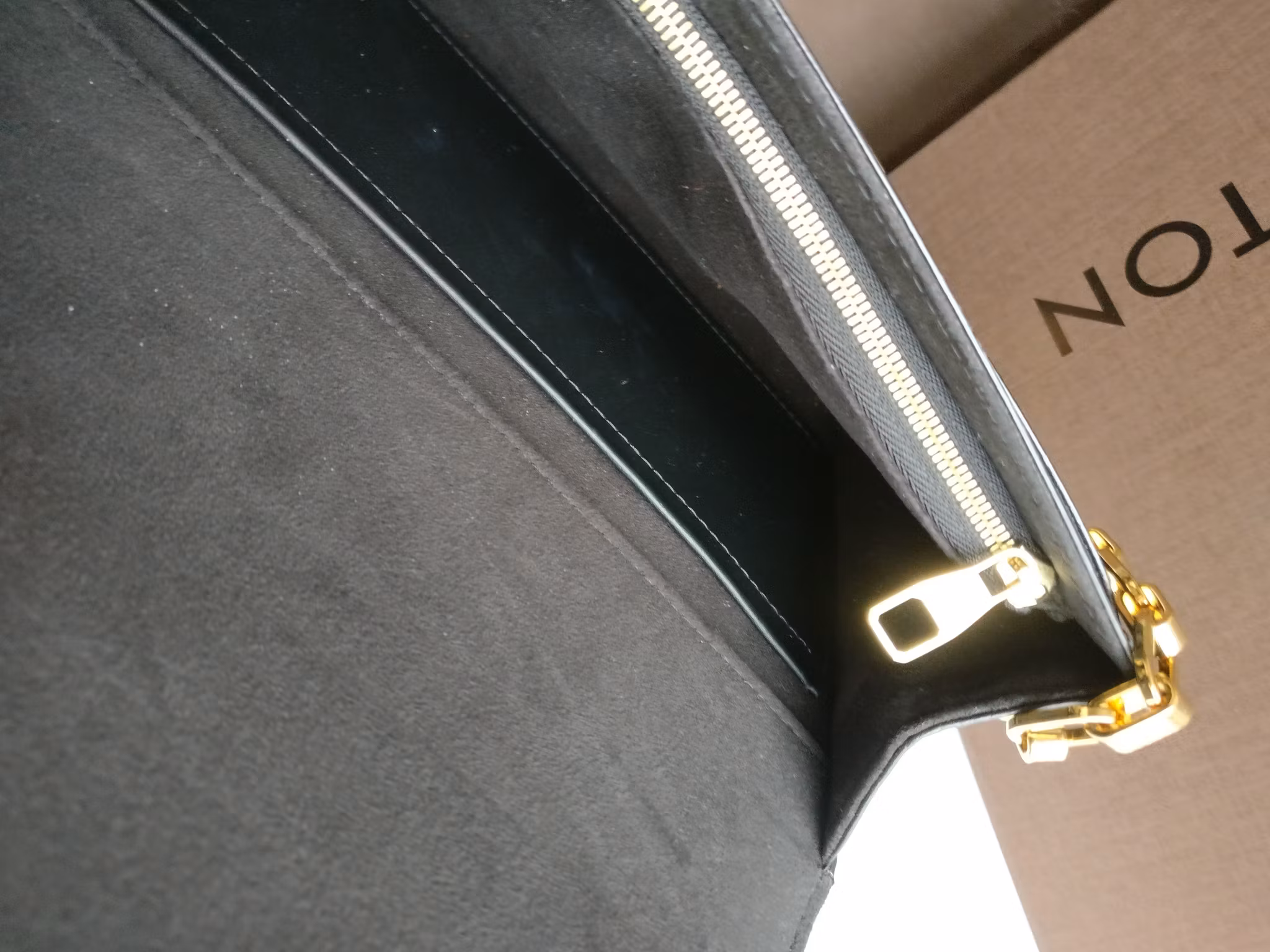 Louis Vuitton Pochette Louise GM Chain Bag Python Clasp