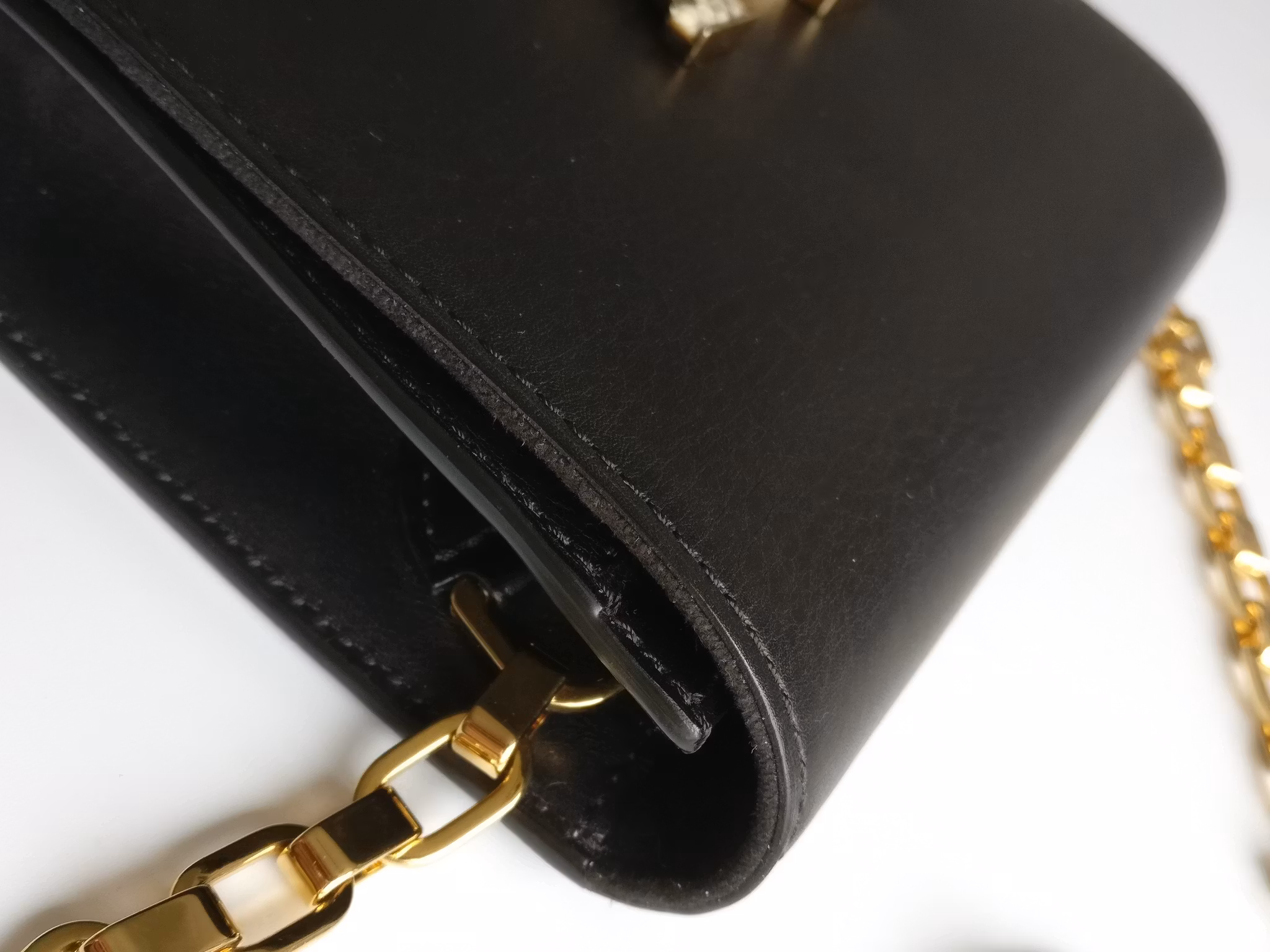 Louis Vuitton Pochette Louise GM Chain Bag Python Clasp