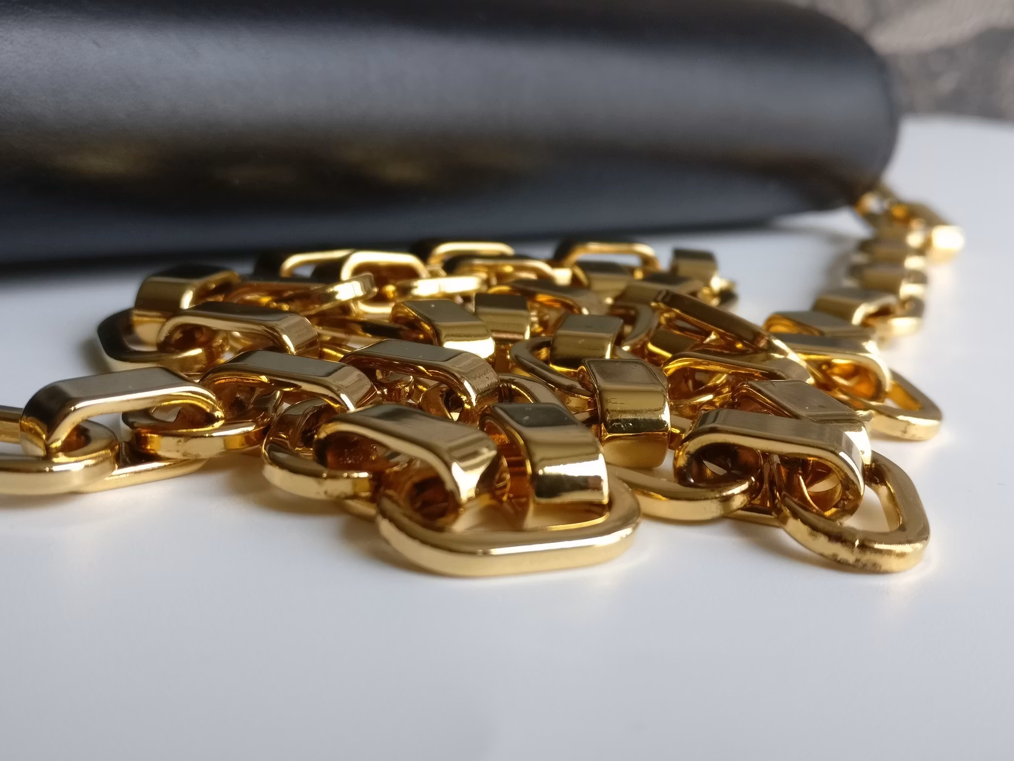 Louis Vuitton Pochette Louise GM Chain Bag Python Clasp