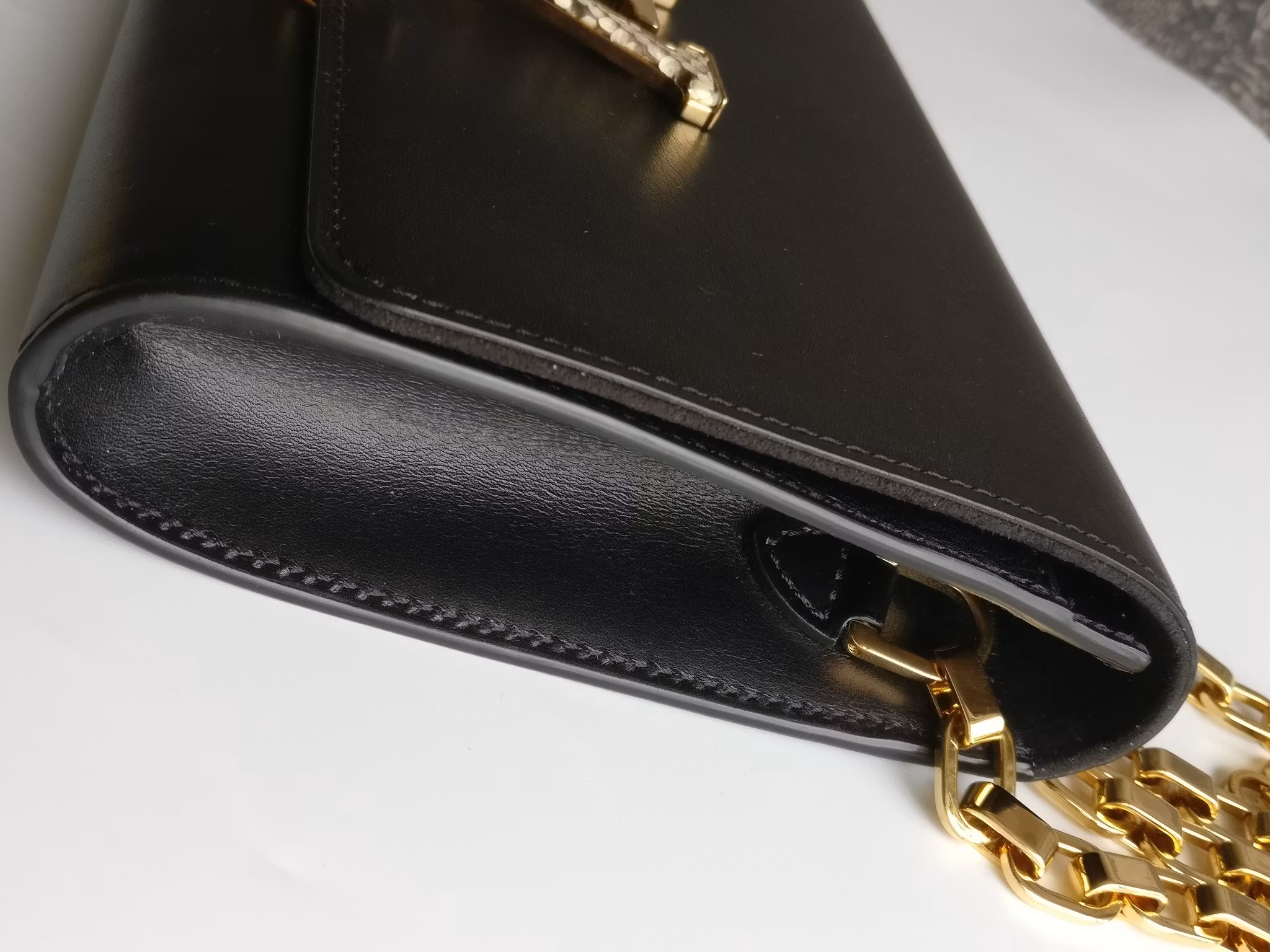 Louis Vuitton Pochette Louise GM Chain Bag Python Clasp