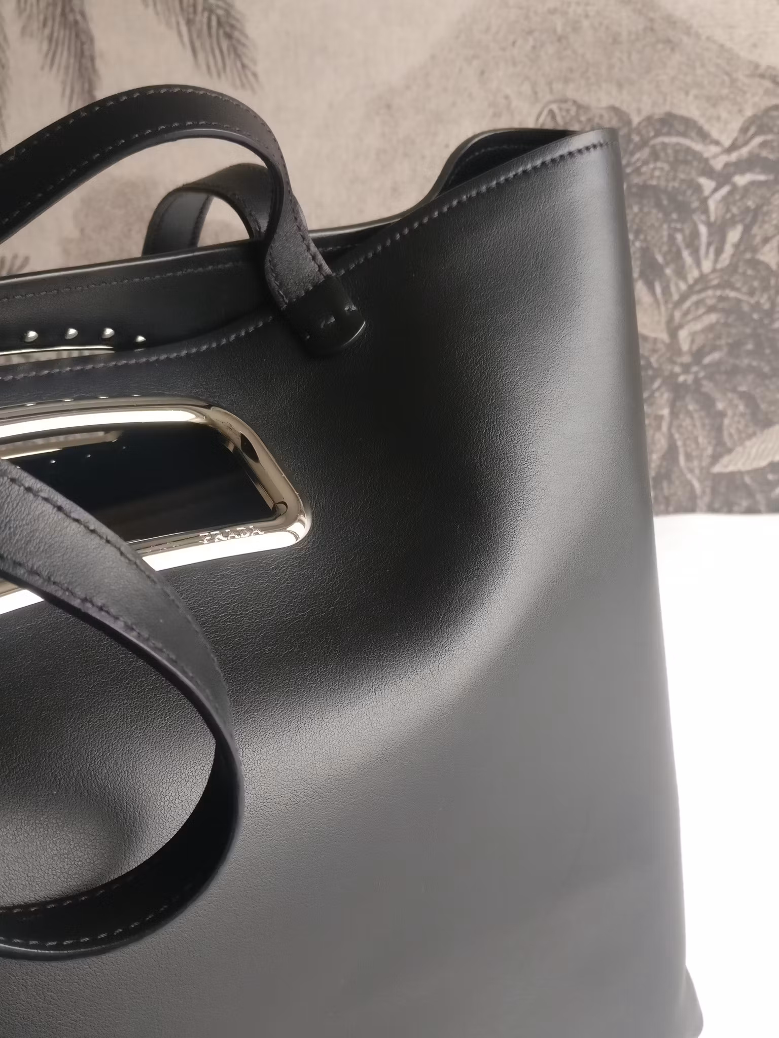 Prada 2Way Cut-out Handle Tote