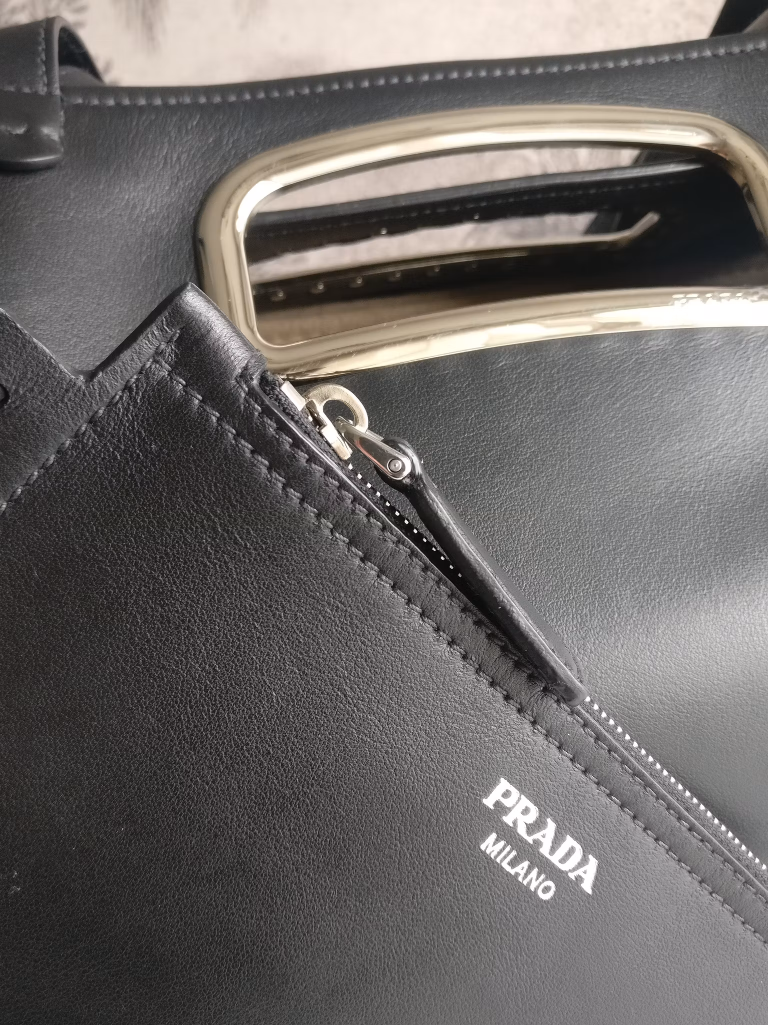 Prada 2Way Cut-out Handle Tote
