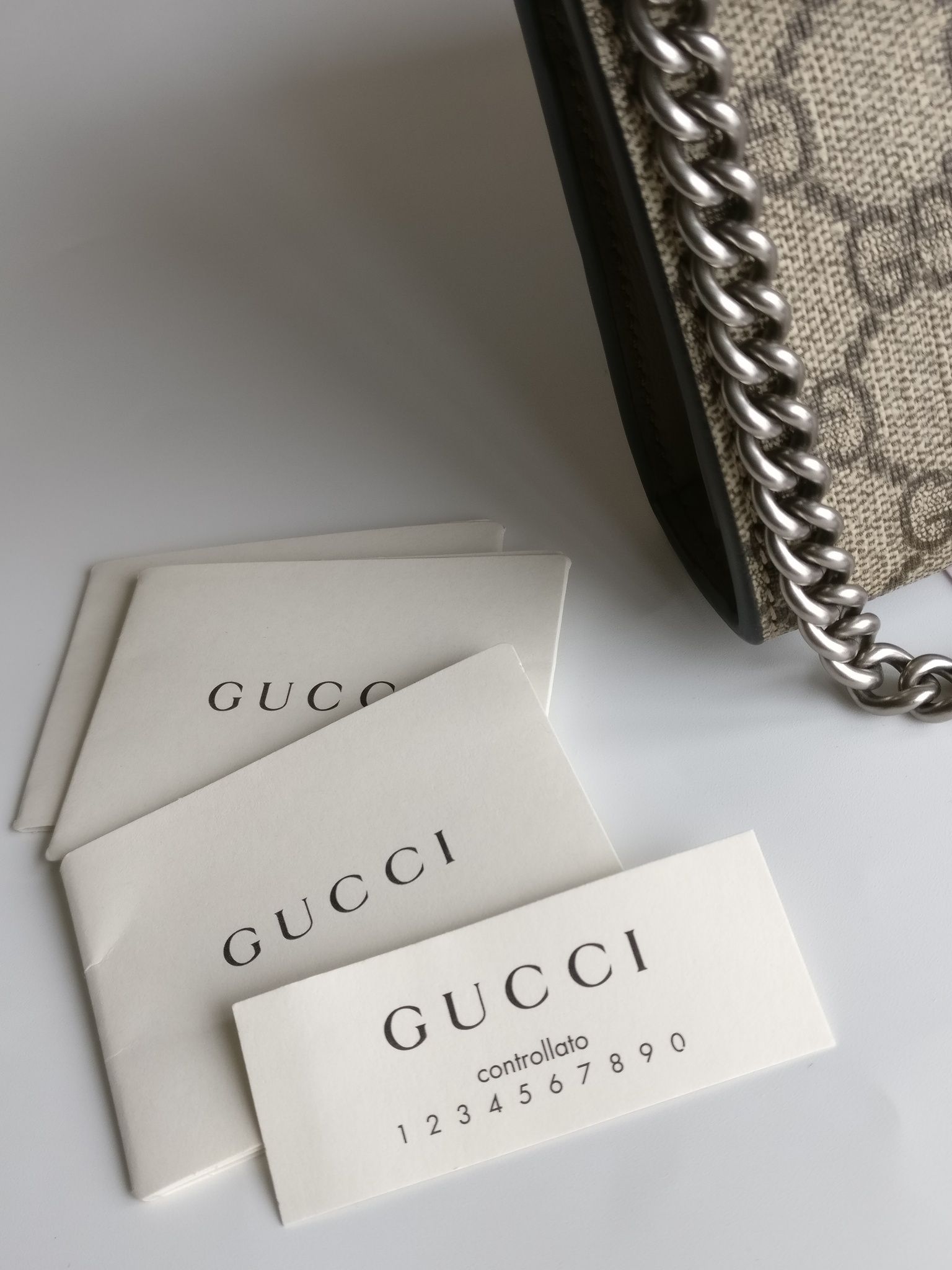 Gucci Dionysus GG Supreme Chain Wallet
