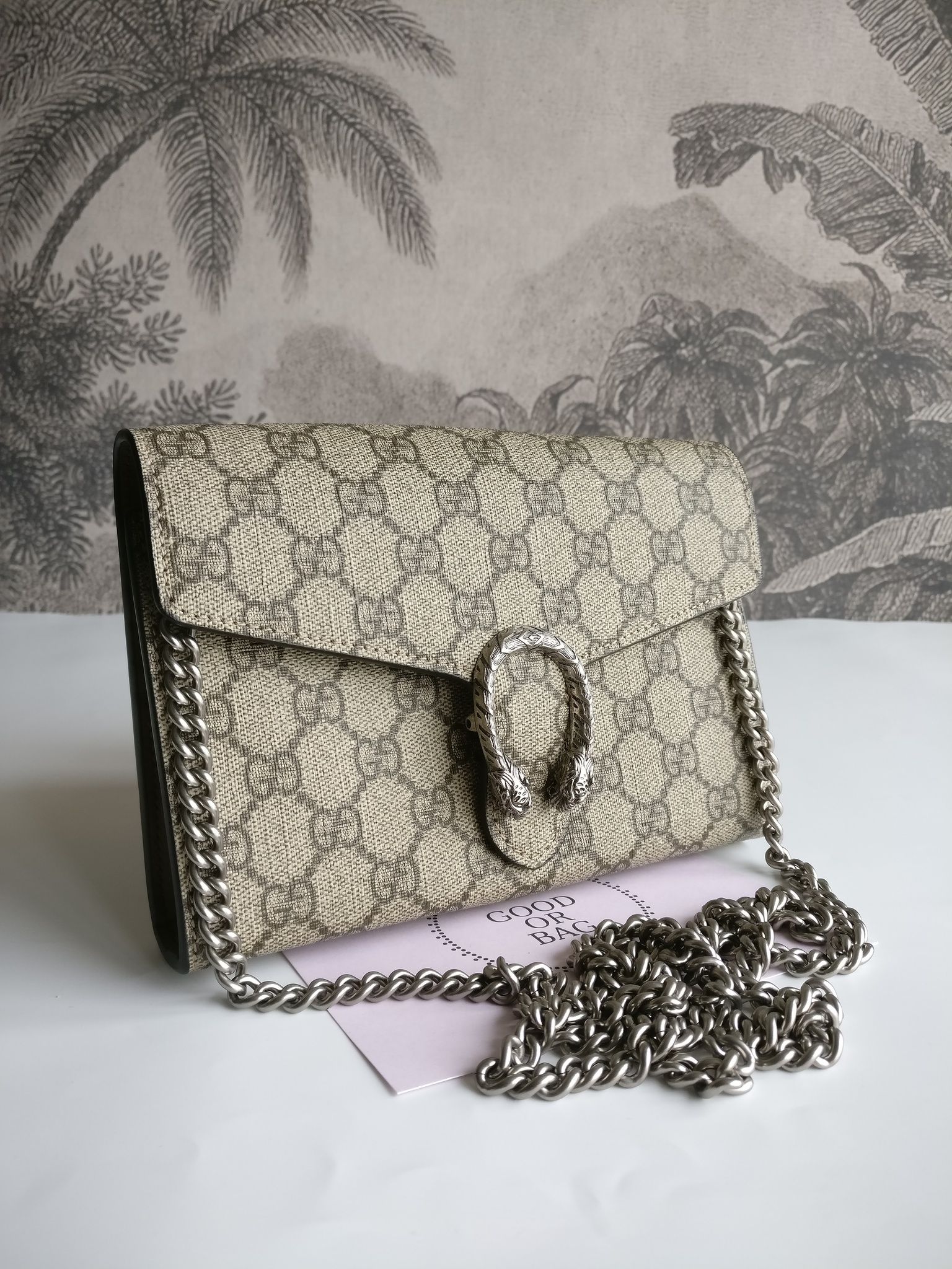 Gucci Dionysus GG Supreme Chain Wallet