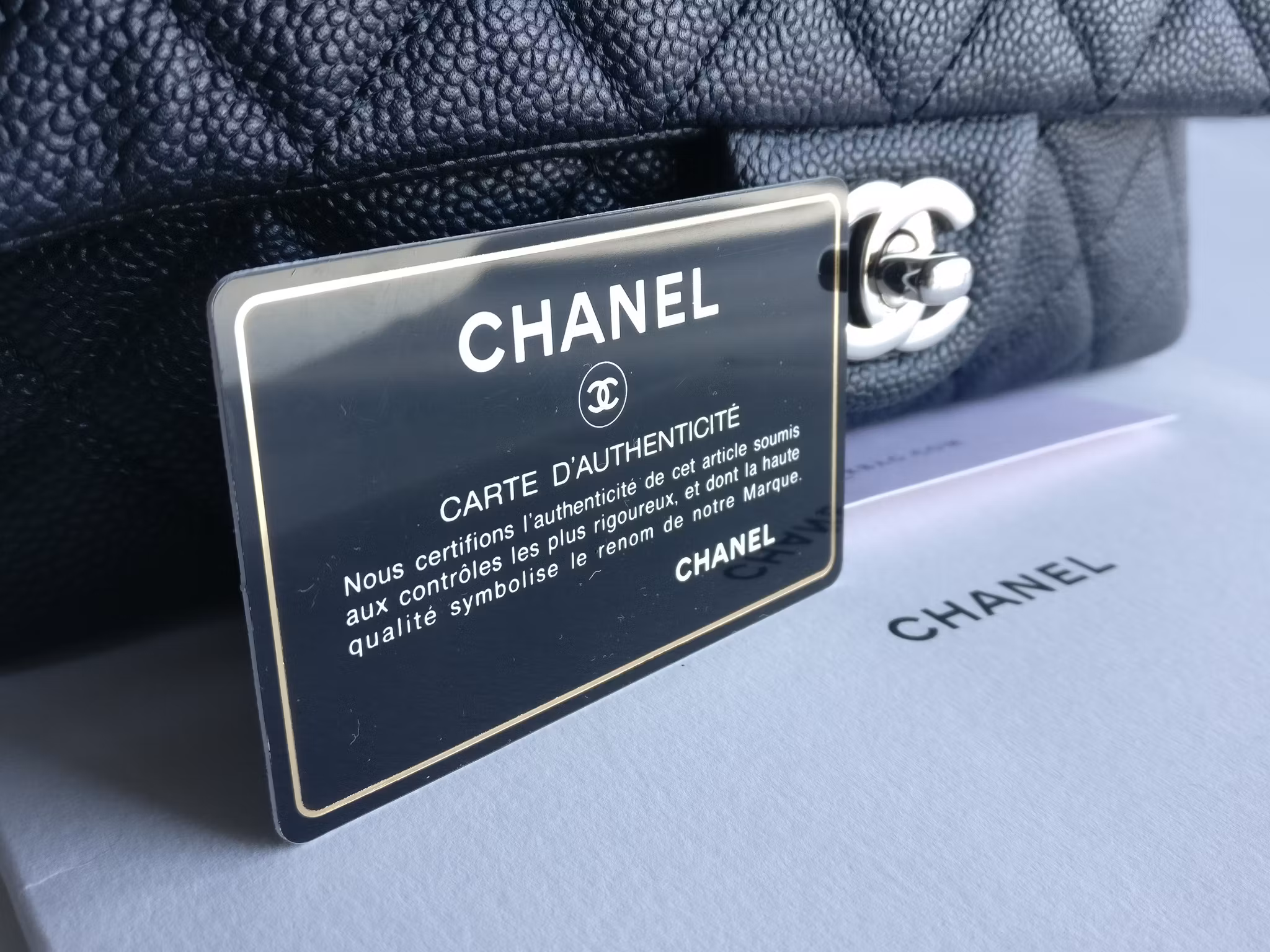 Chanel Easy Flap Bag caviar