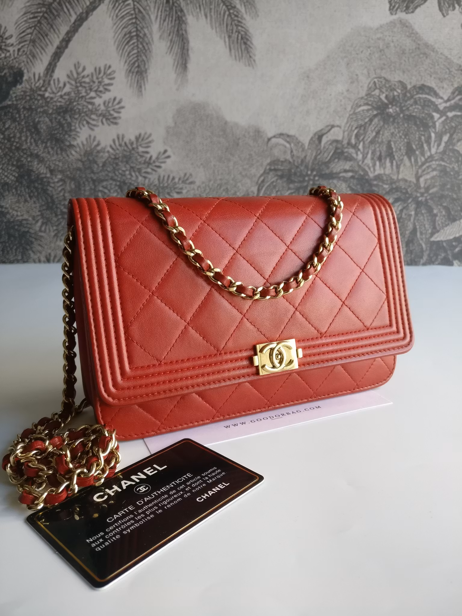 Chanel Boy Wallet on Chain