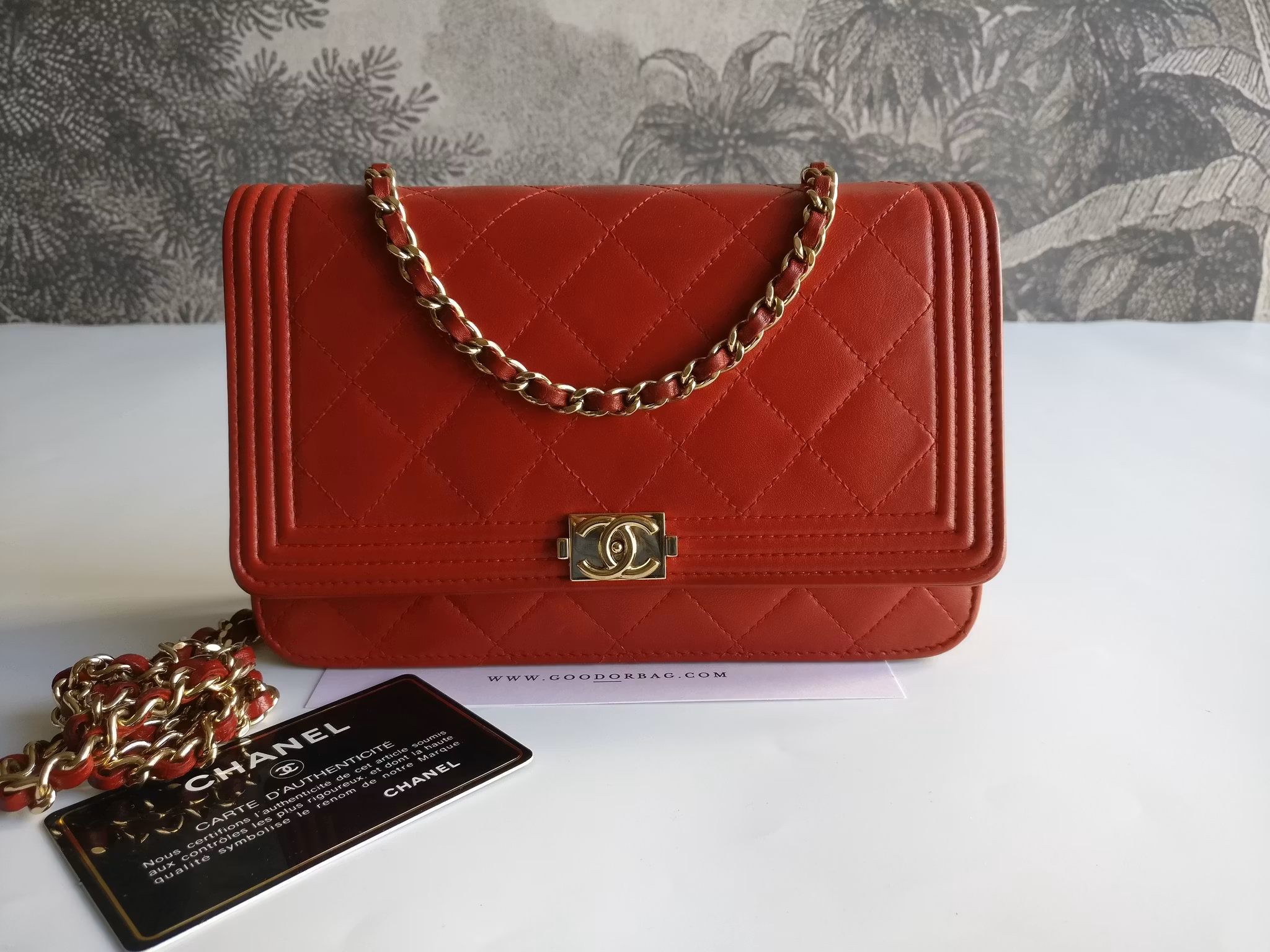 Chanel Boy Wallet on Chain