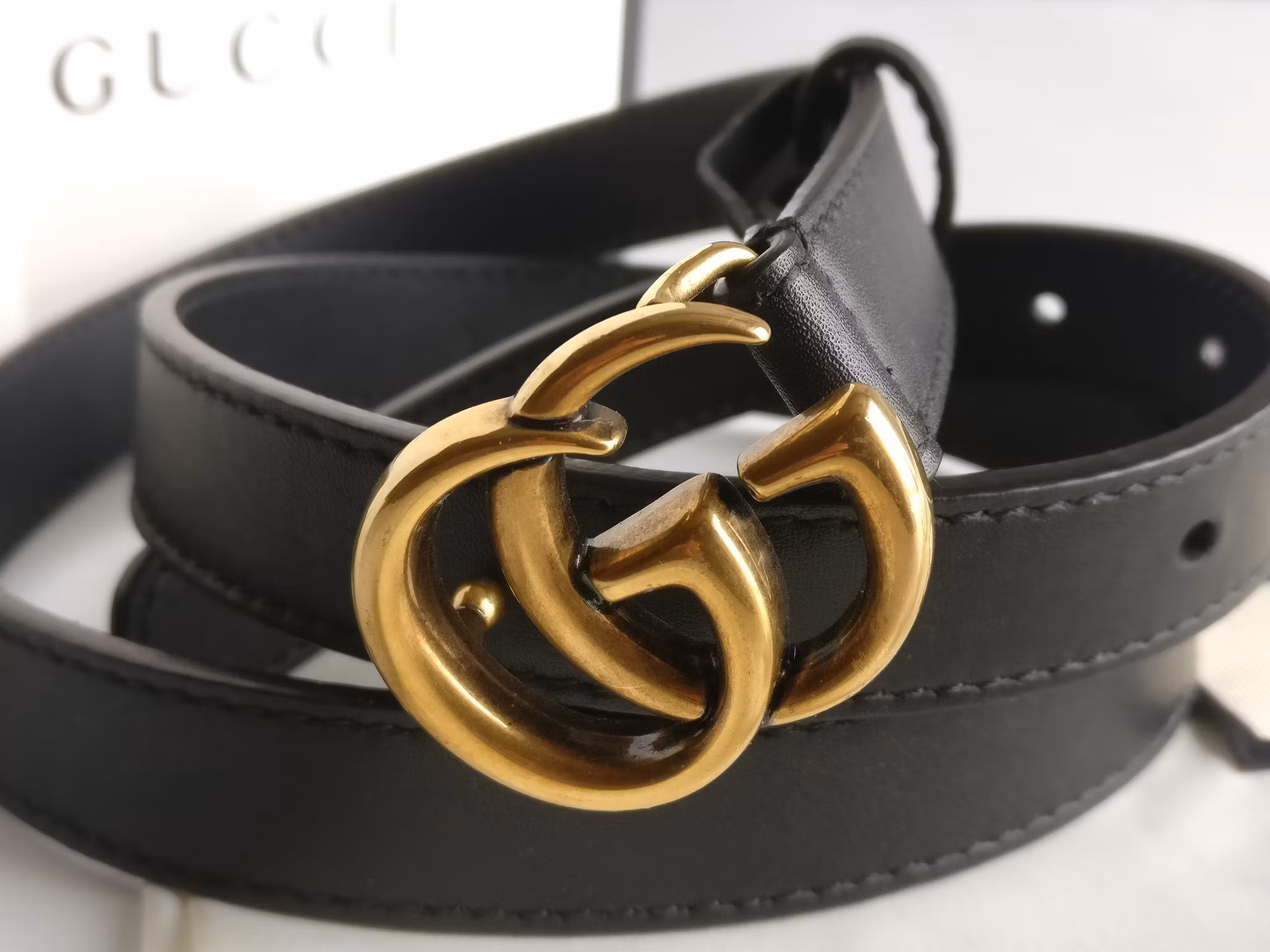 Gucci GG Marmont slim belt 85