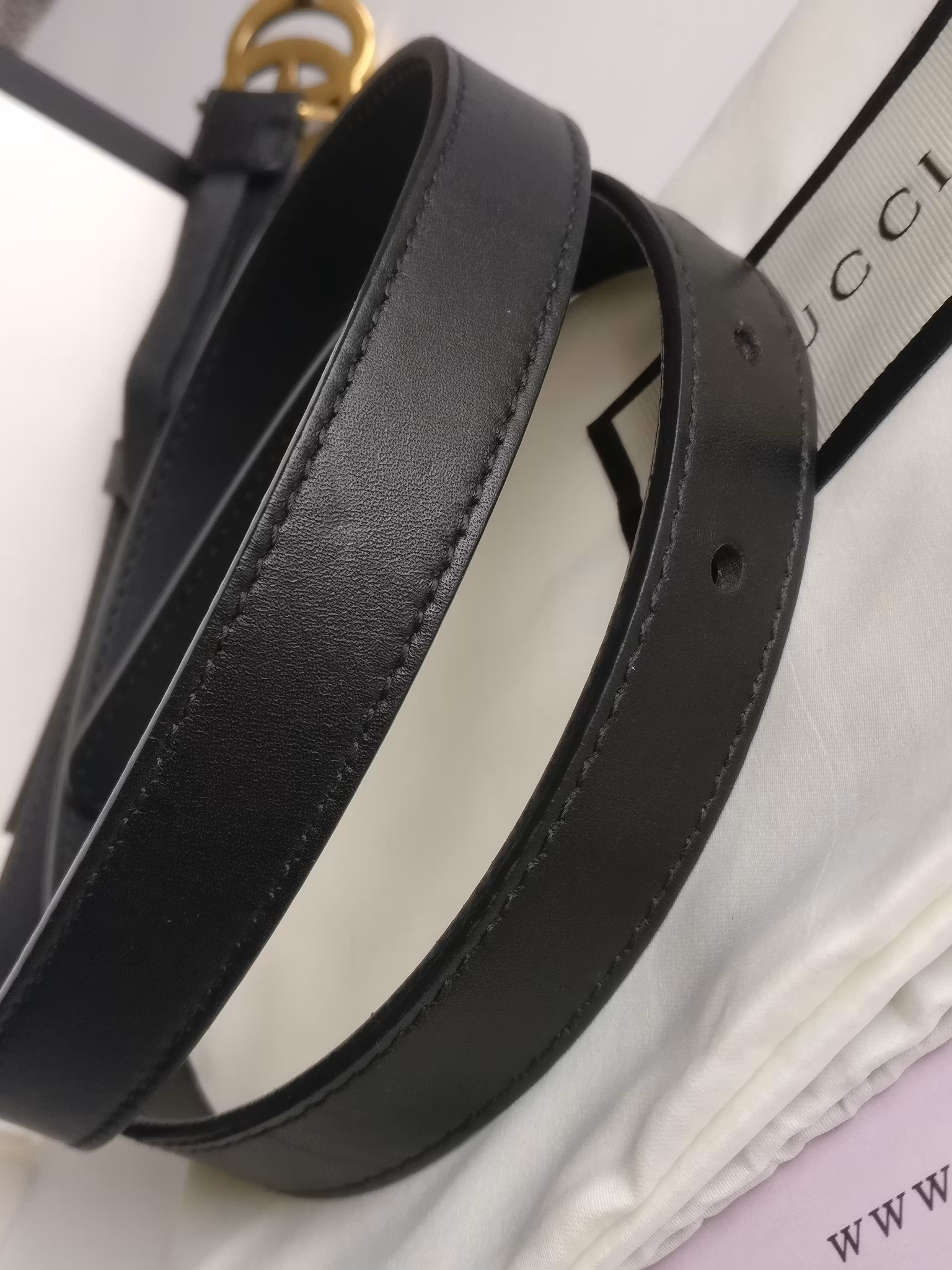 Gucci GG Marmont slim belt 85