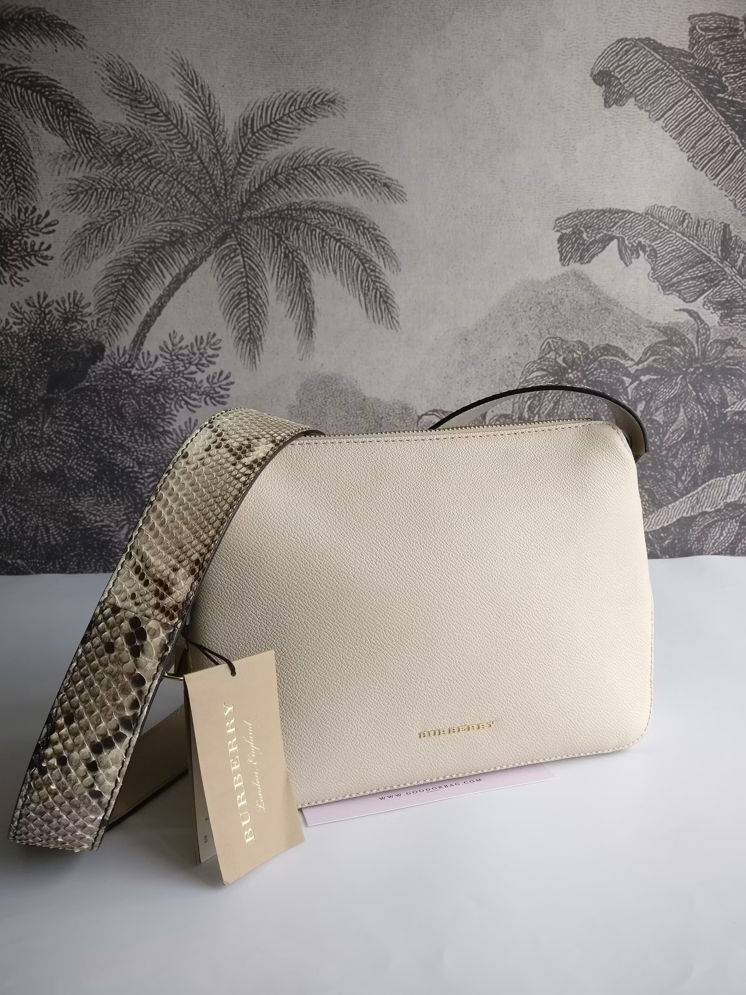 Burberry Small Helmsley Python