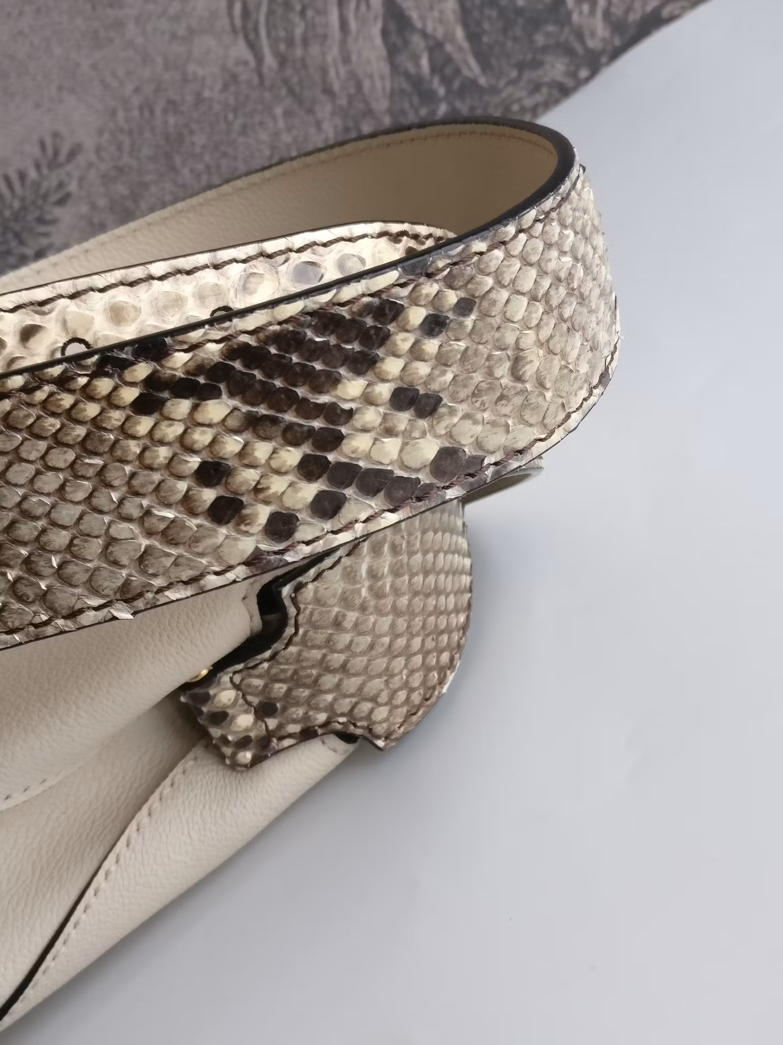 Burberry Small Helmsley Python