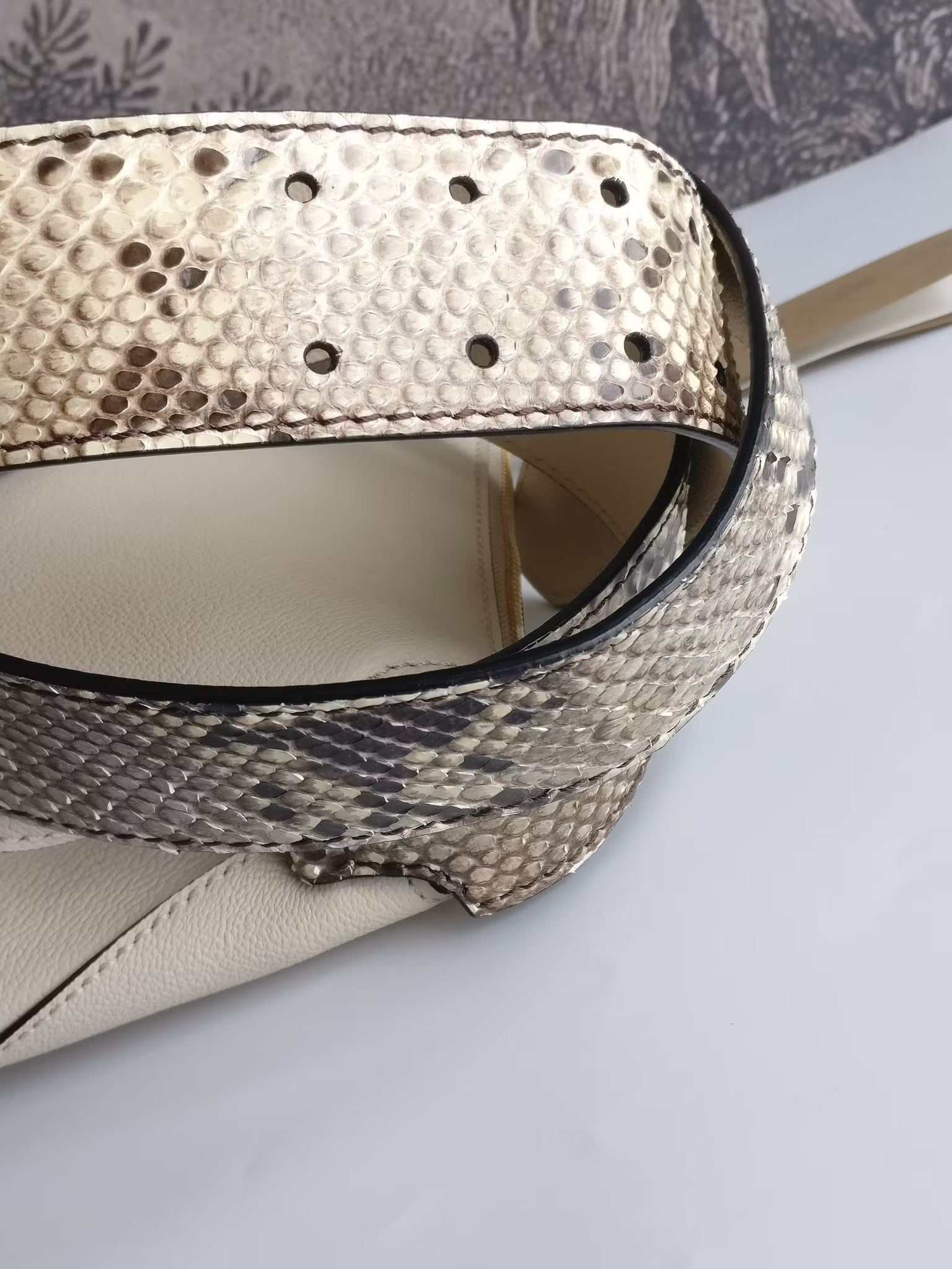 Burberry Small Helmsley Python