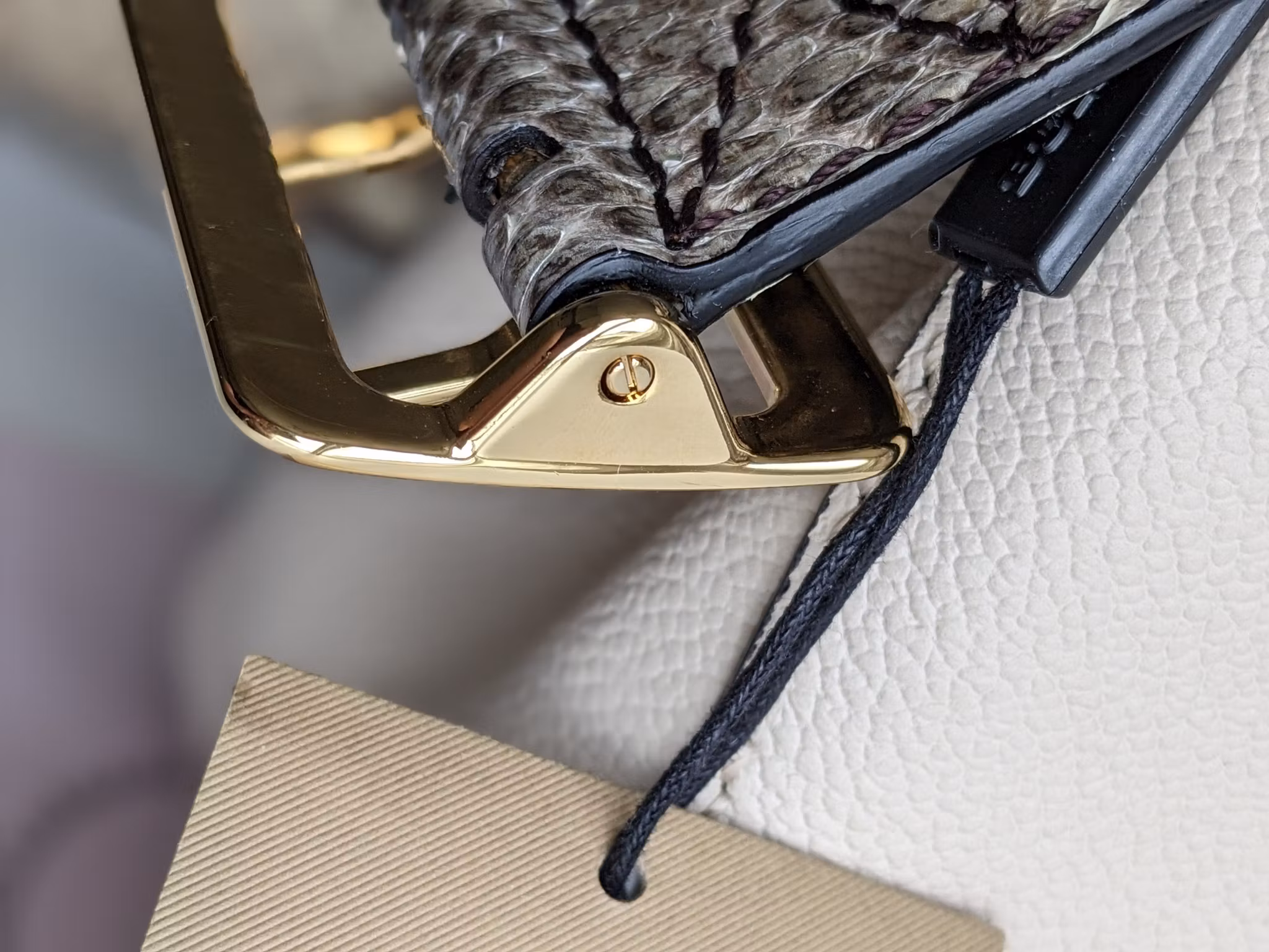 Burberry Small Helmsley Python