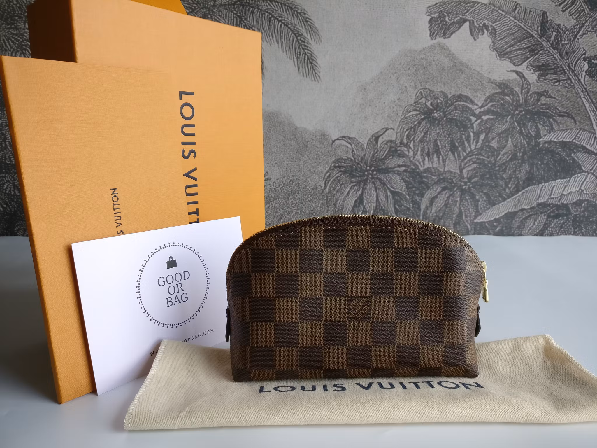 Louis Vuitton Cosmetic Pouch PM damier ebene