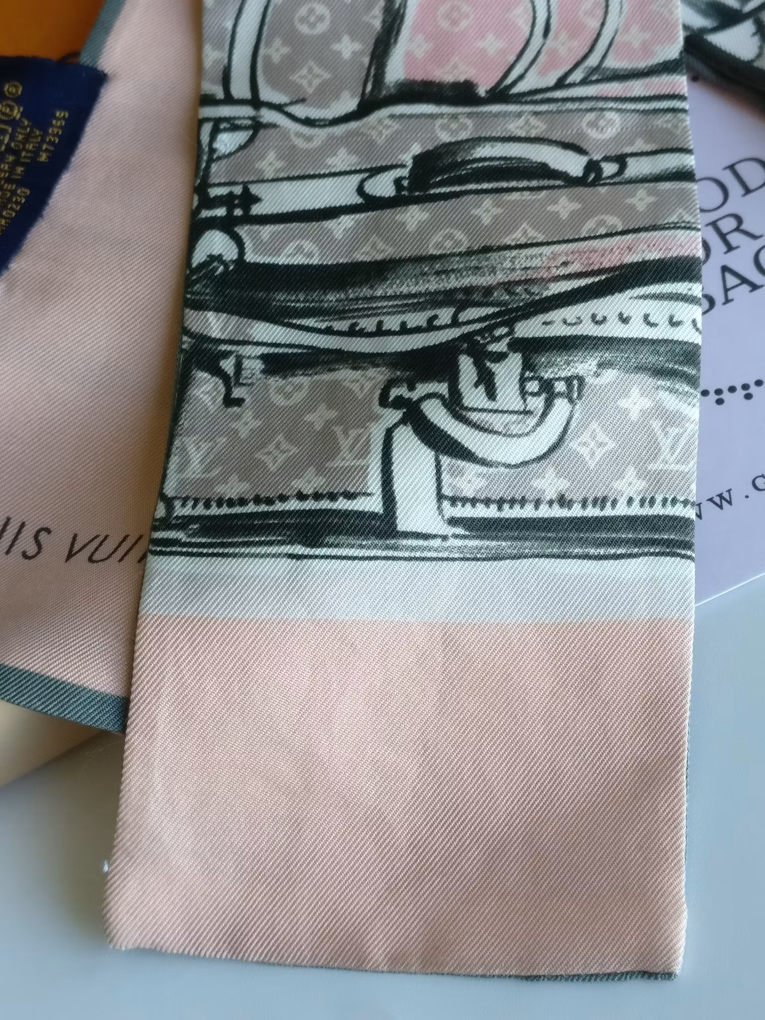 Louis Vuitton Silk Bandeau Trunks Rose Poudre