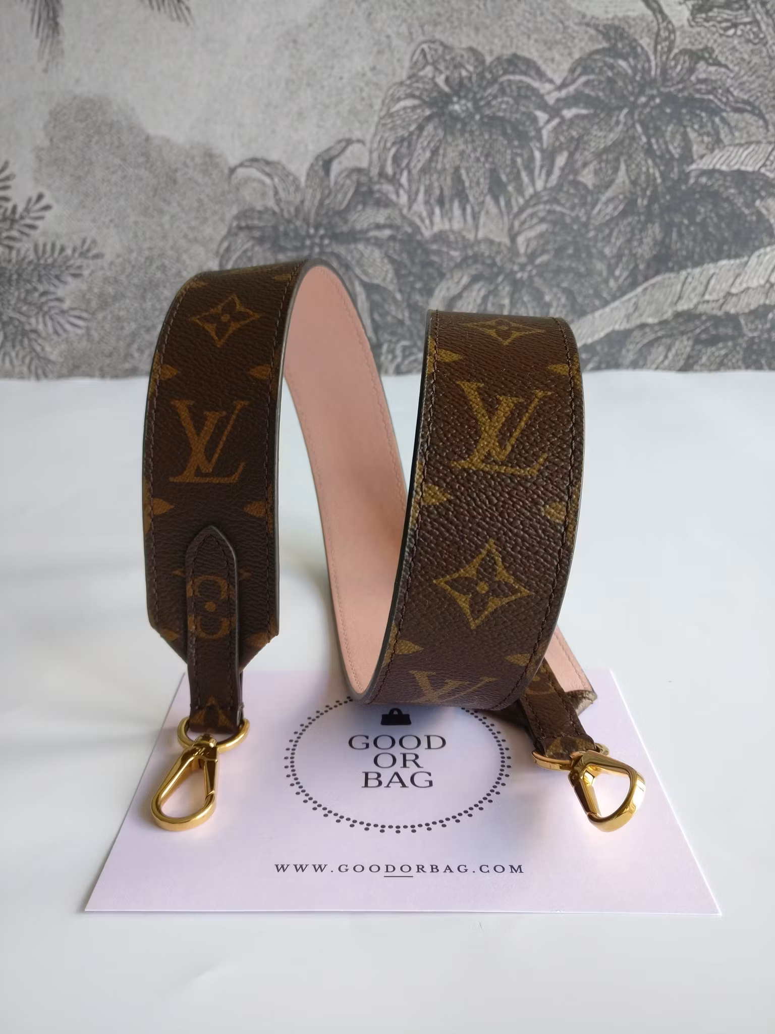 Louis Vuitton Shoulder Strap Monogram Rose Poudre