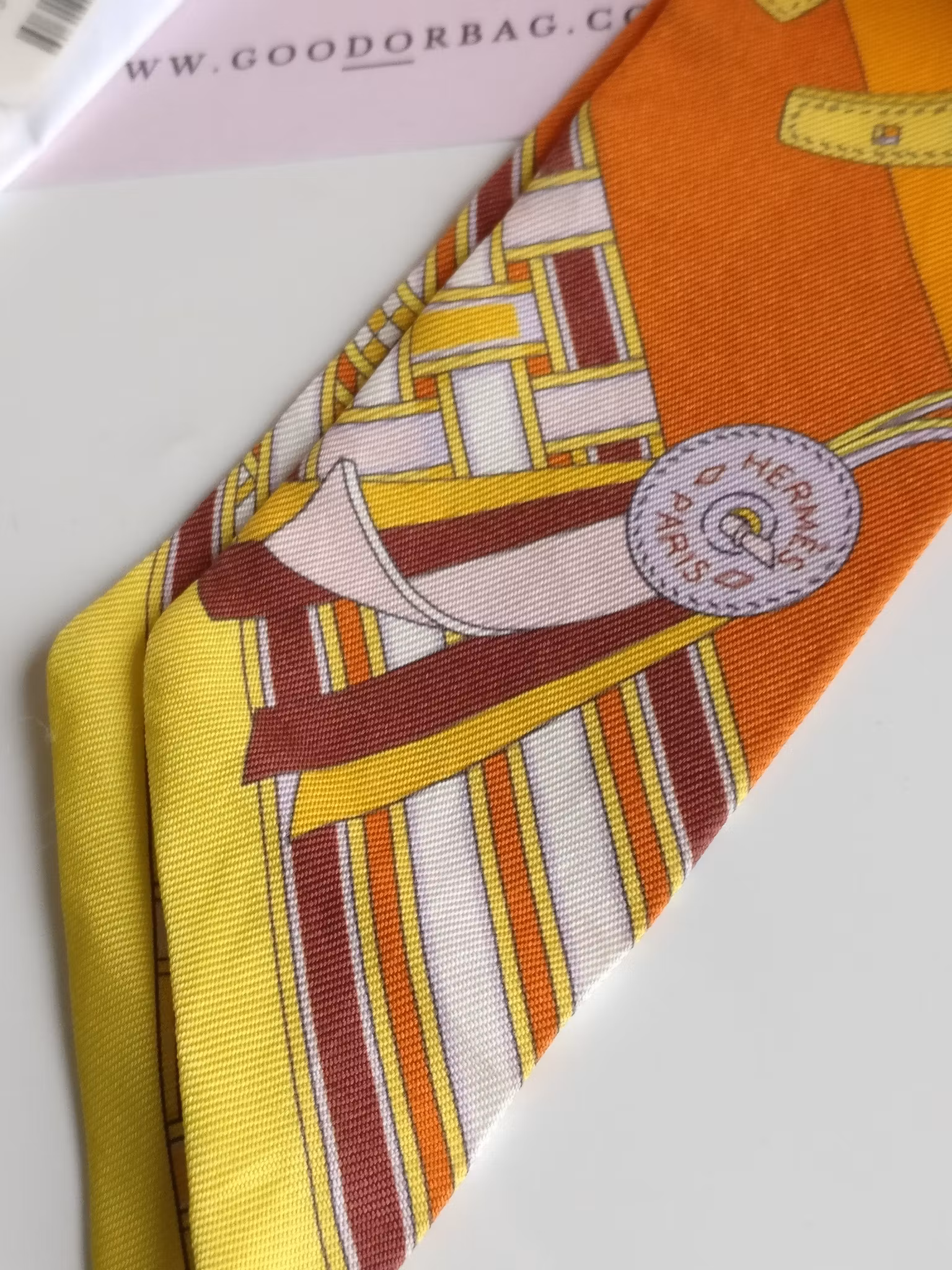 Hermes Silk Twilly Brides et Gris-Gris