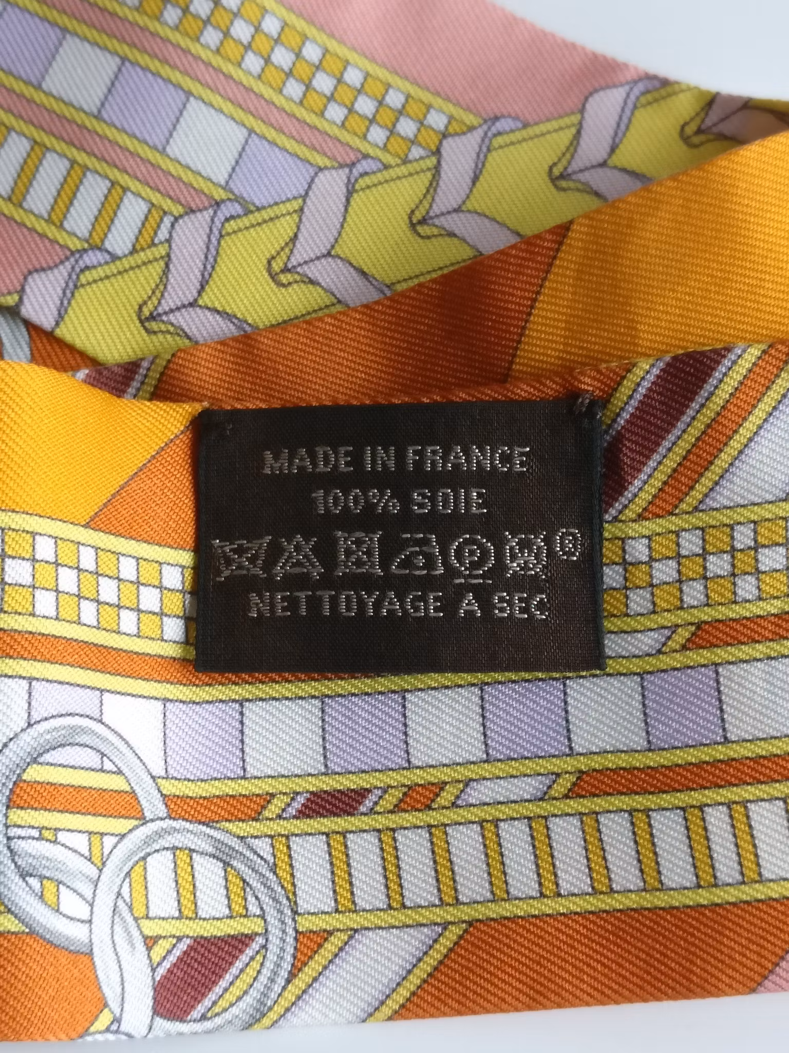 Hermes Silk Twilly Brides et Gris-Gris