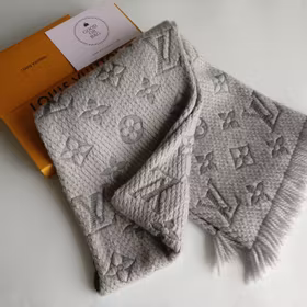 Louis Vuitton Logomania Scarf Pearl Grey