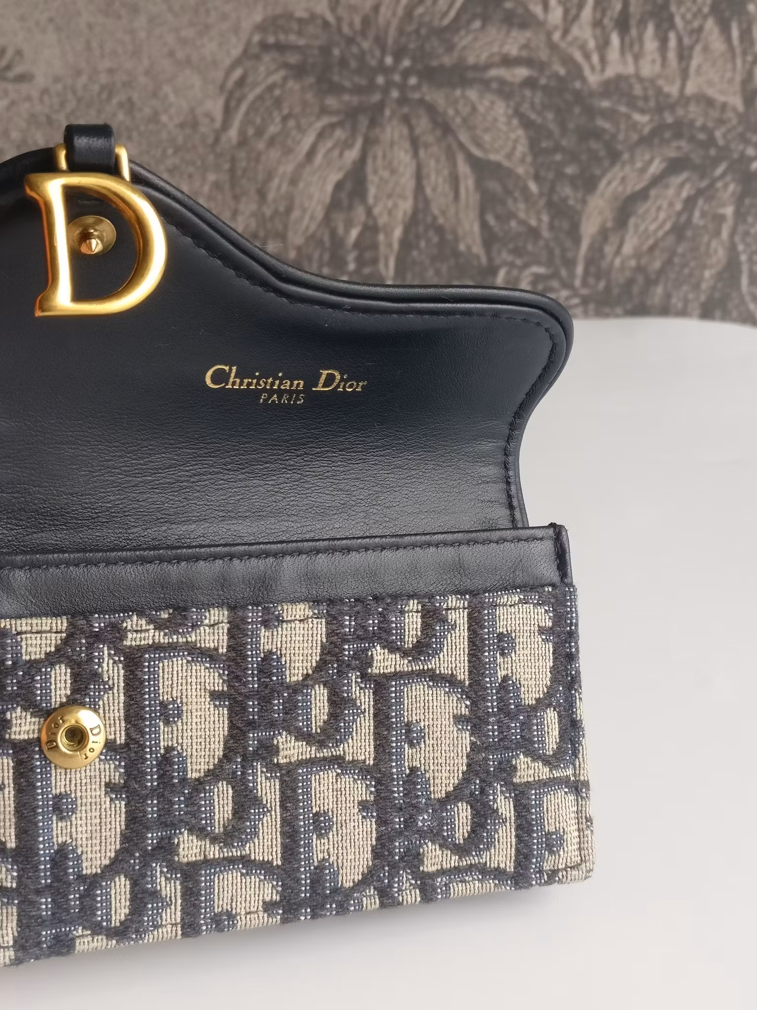 Dior Saddle Oblique Card Holder wallet