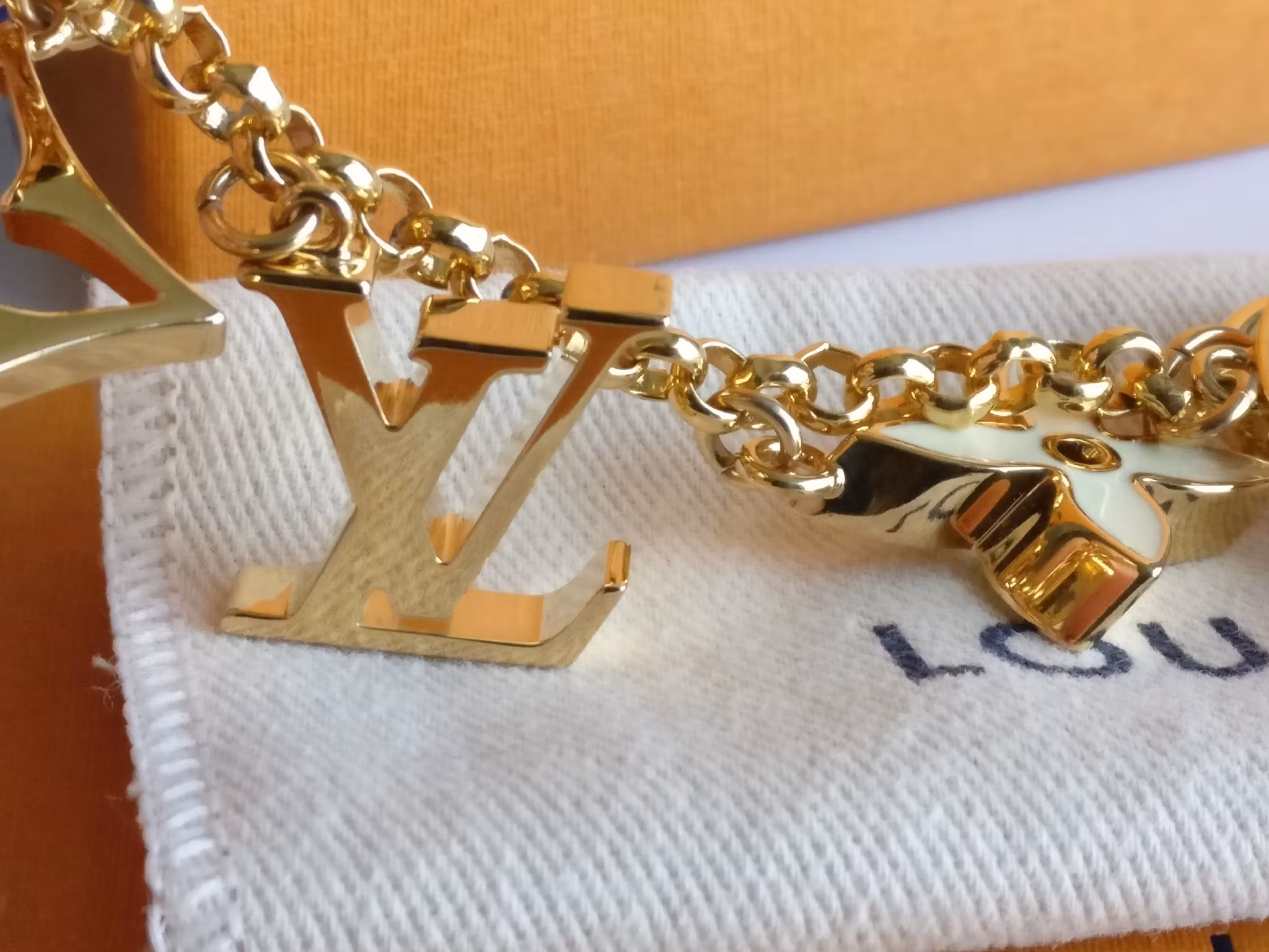 Louis Vuitton Fleur de Monogram Bag Charm Chain