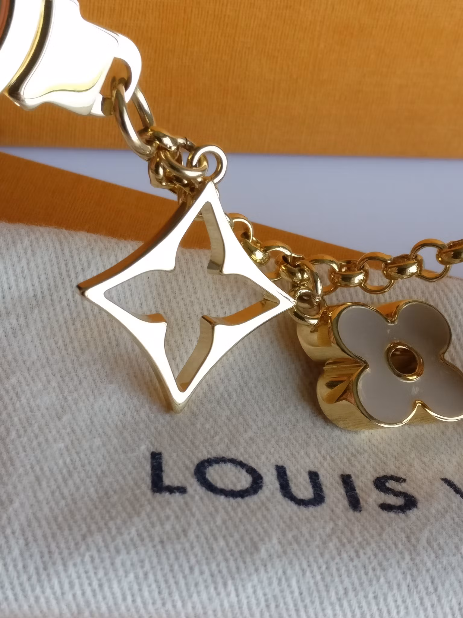 Louis Vuitton Fleur de Monogram Bag Charm Chain