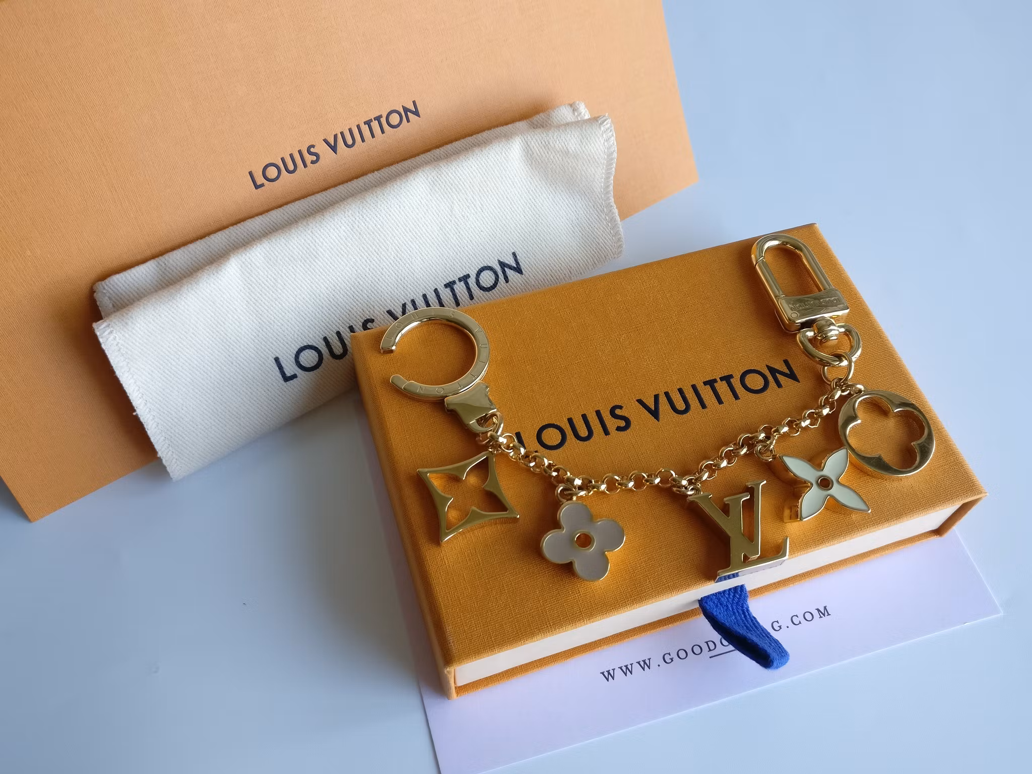 Louis Vuitton Fleur de Monogram Bag Charm Chain