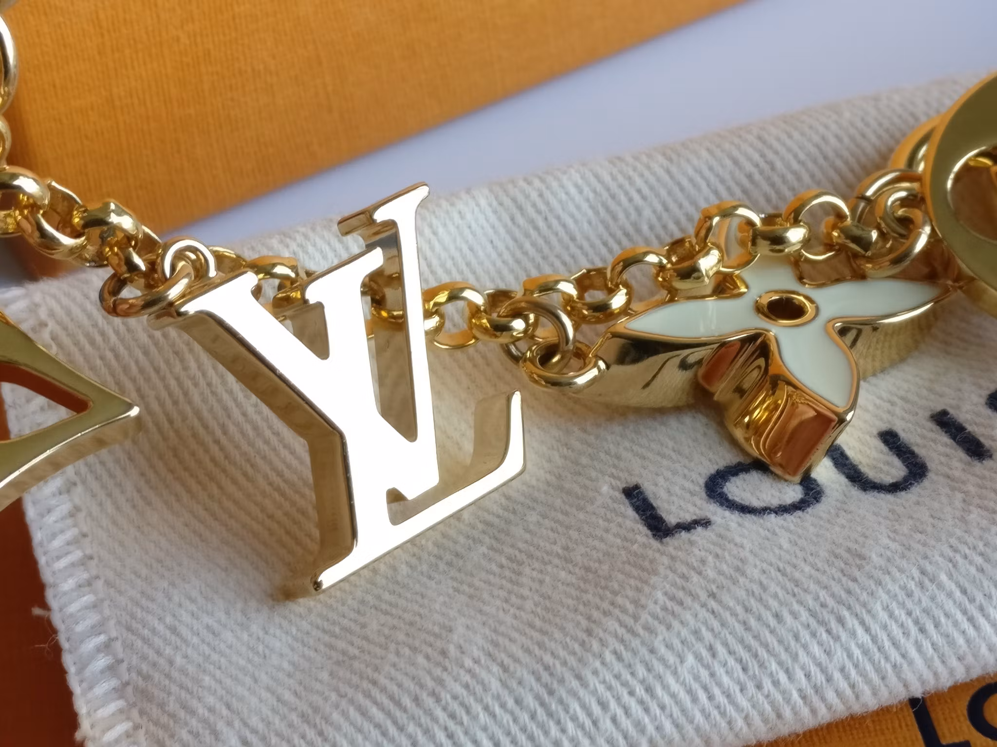 Louis Vuitton Fleur de Monogram Bag Charm Chain