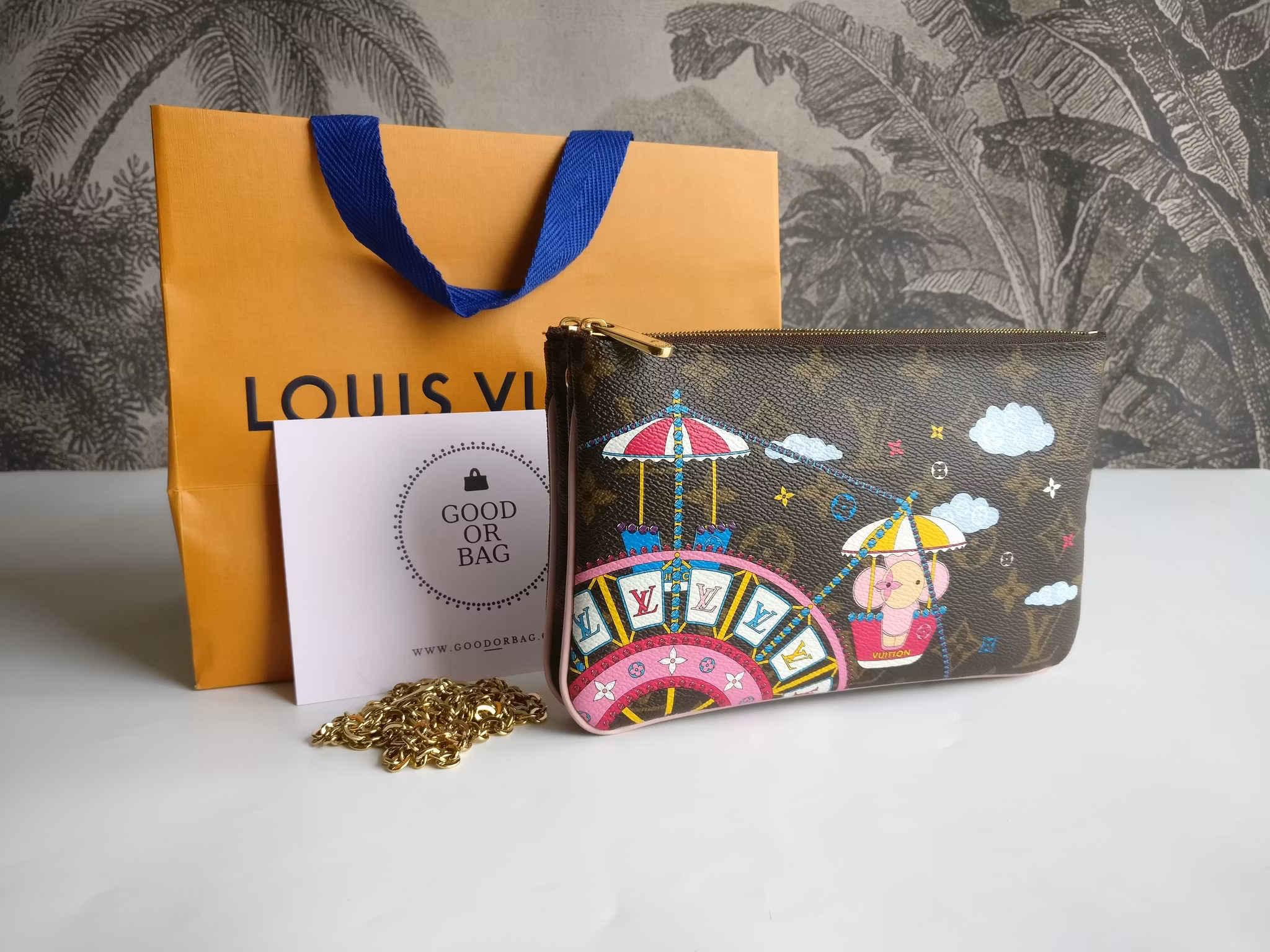 Louis Vuitton  Double Zip Pochette Illustre