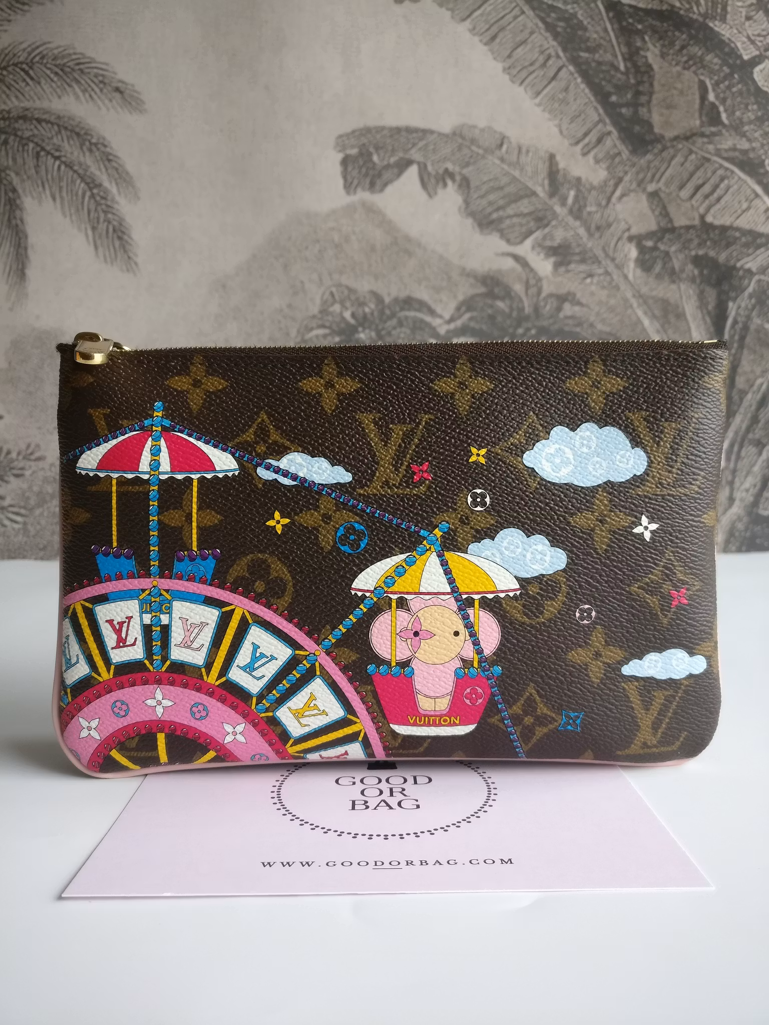 Louis Vuitton  Double Zip Pochette Illustre