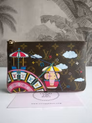 Louis Vuitton  Double Zip Pochette Illustre