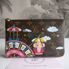 Louis Vuitton  Double Zip Pochette Illustre