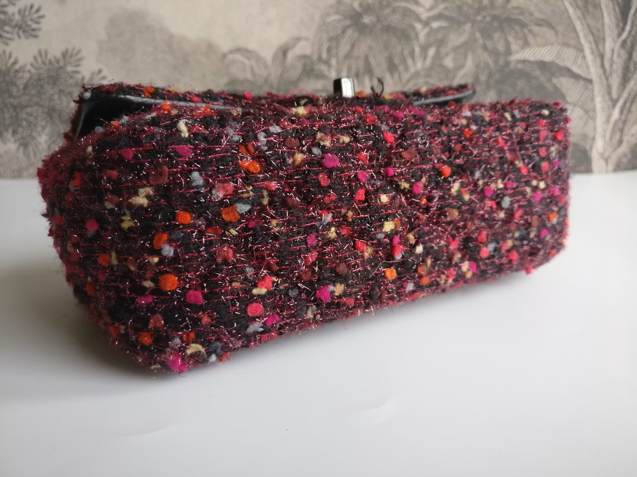 Chanel Tweed Mini Rectangular Classic Flap