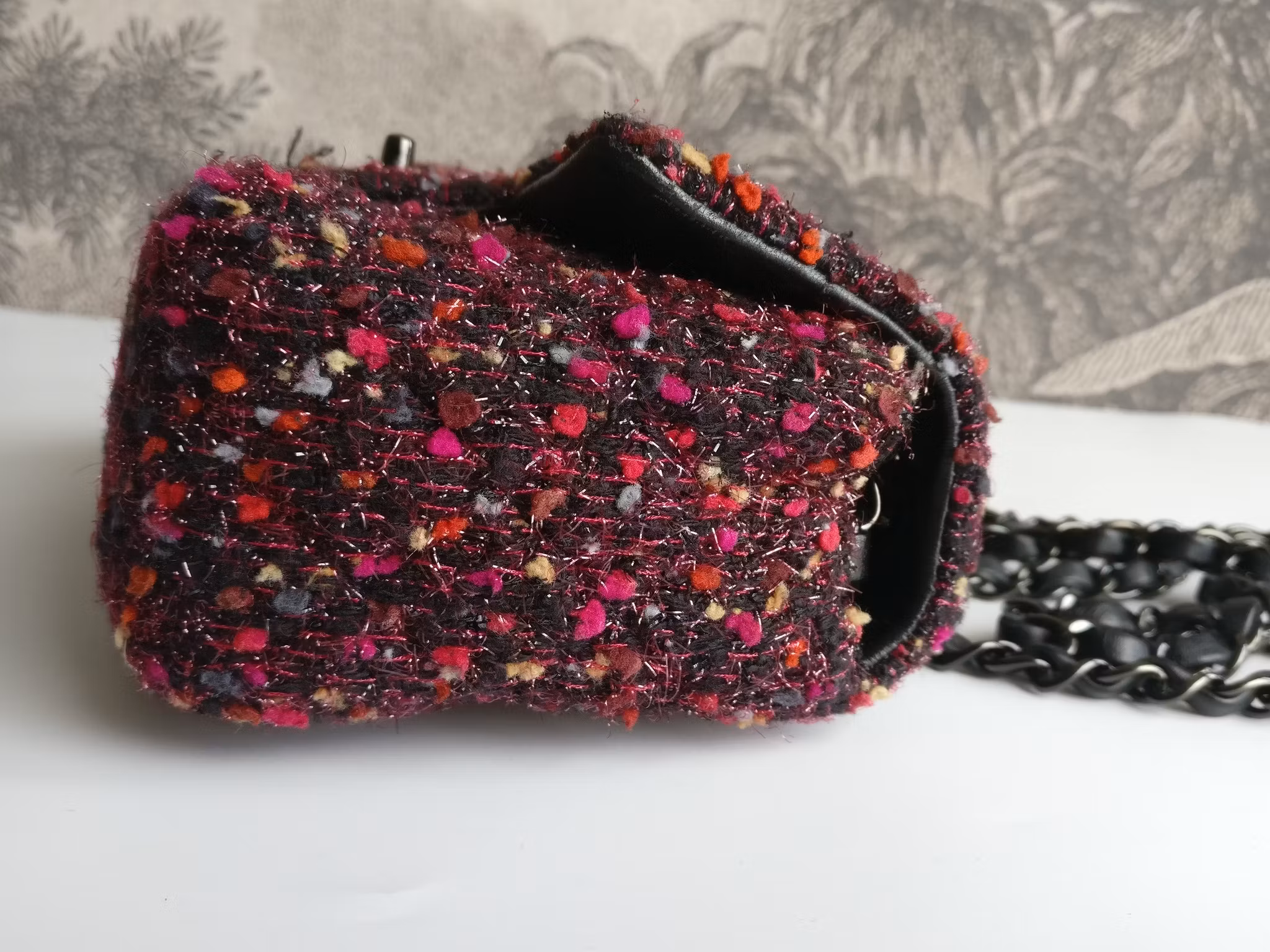 Chanel Tweed Mini Rectangular Classic Flap