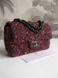 Chanel Tweed Mini Rectangular Classic Flap