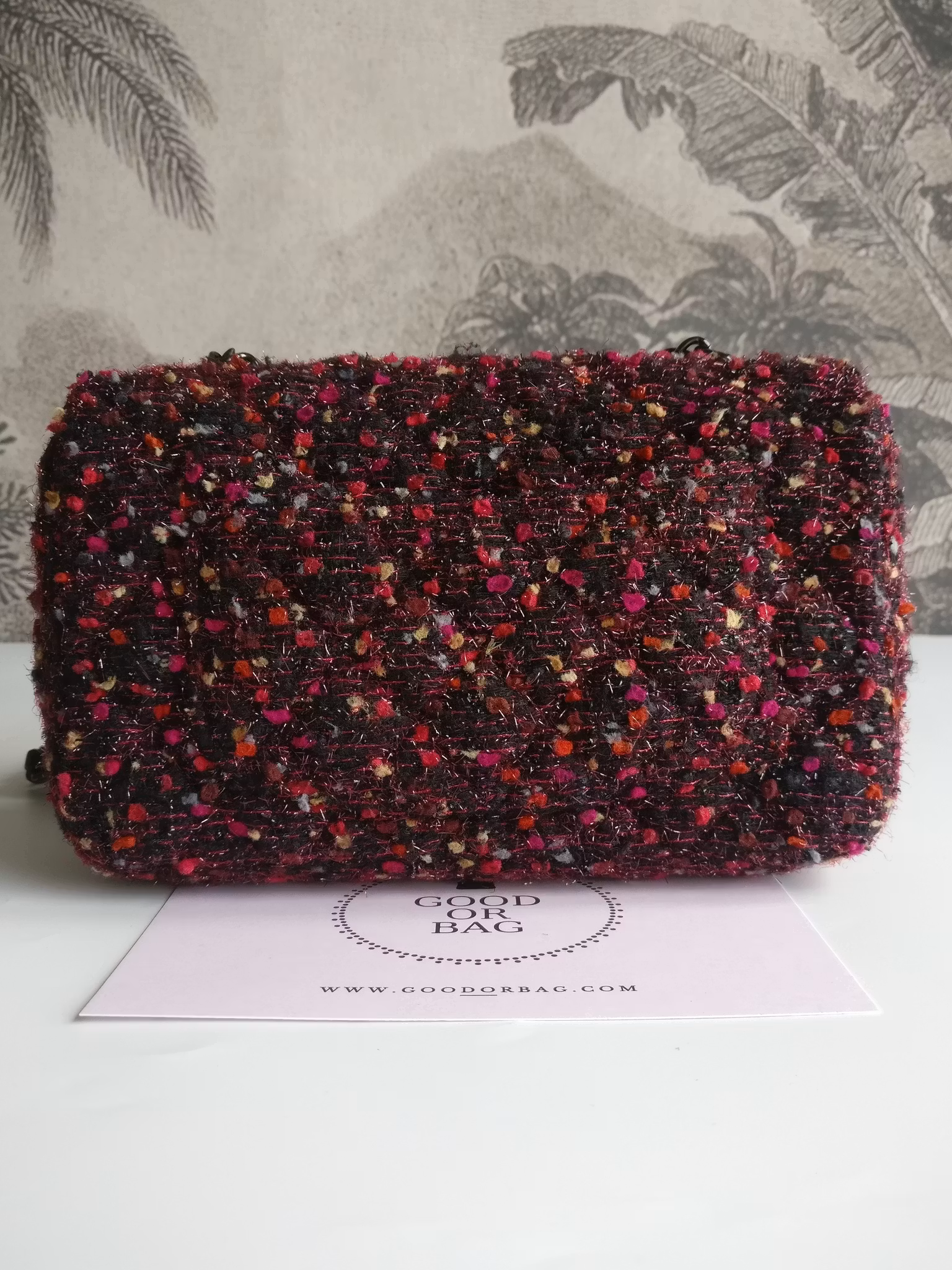 Chanel Tweed Mini Rectangular Classic Flap