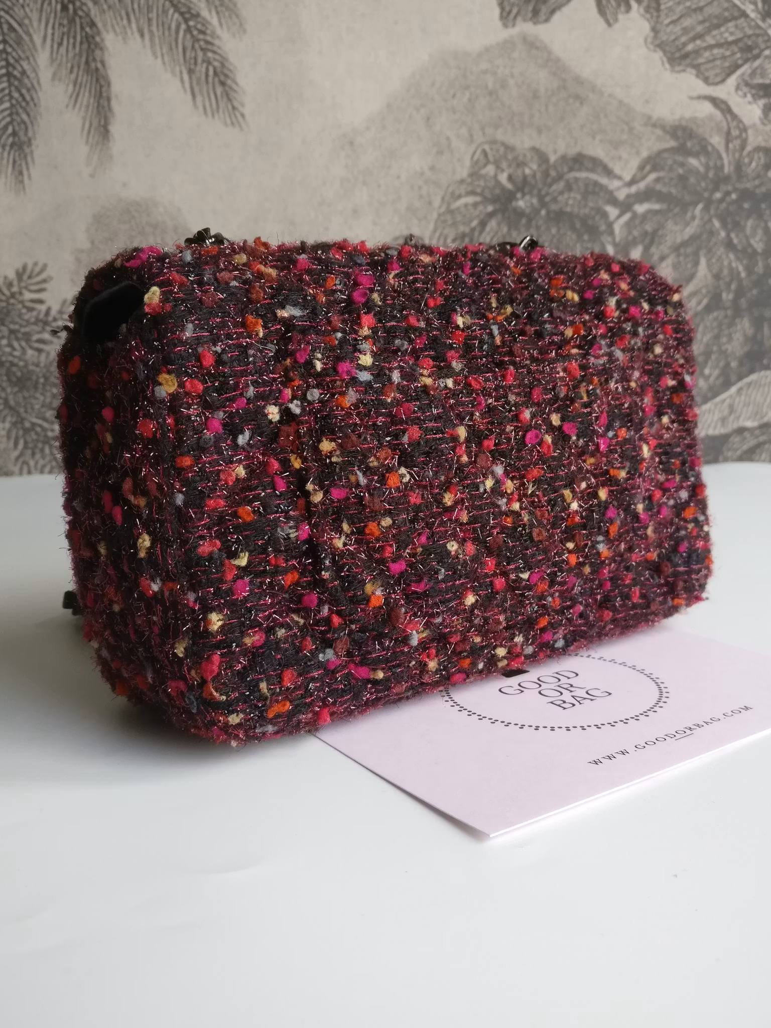 Chanel Tweed Mini Rectangular Classic Flap