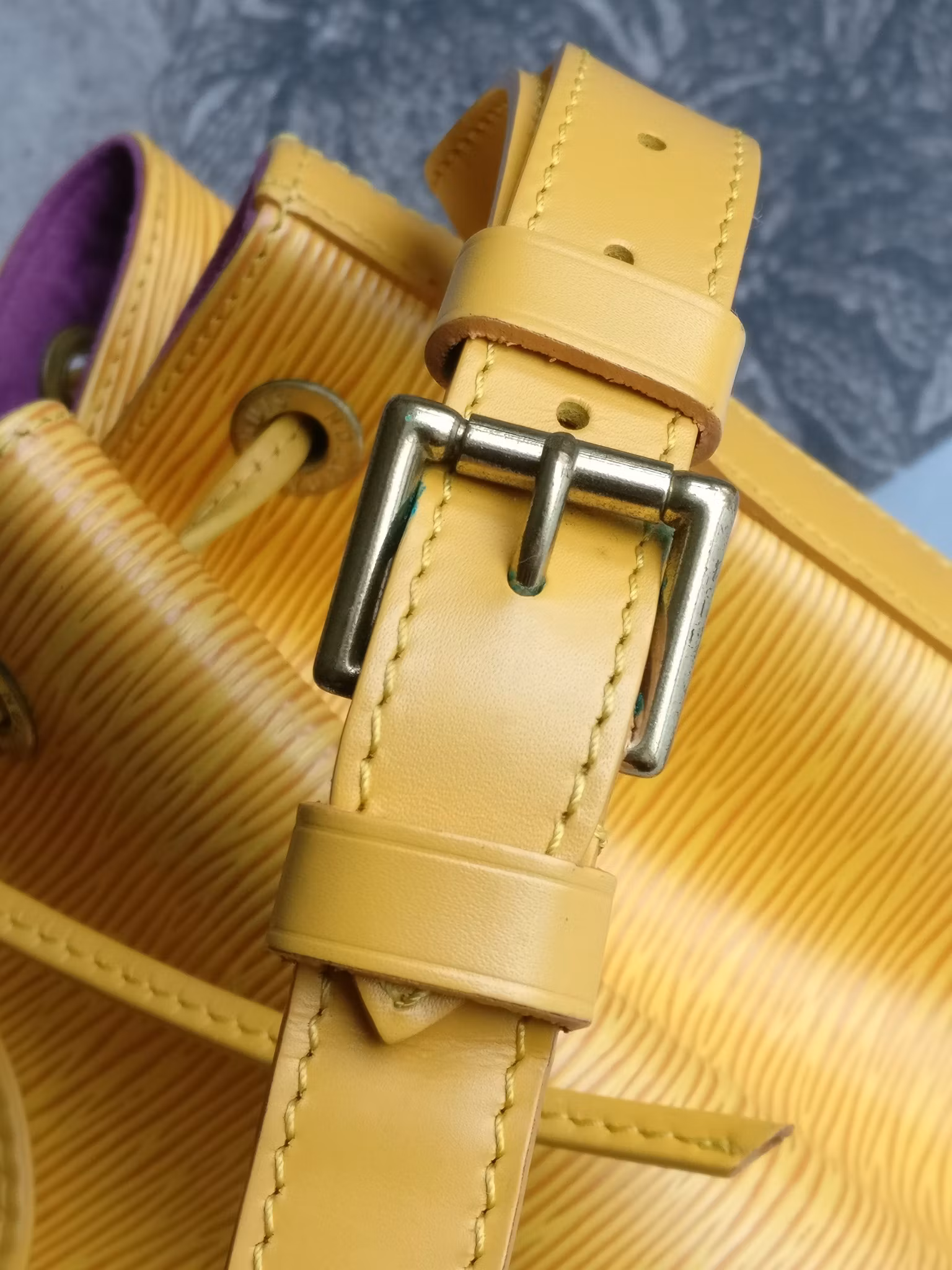 Louis Vuitton Petit Noé yellow epi