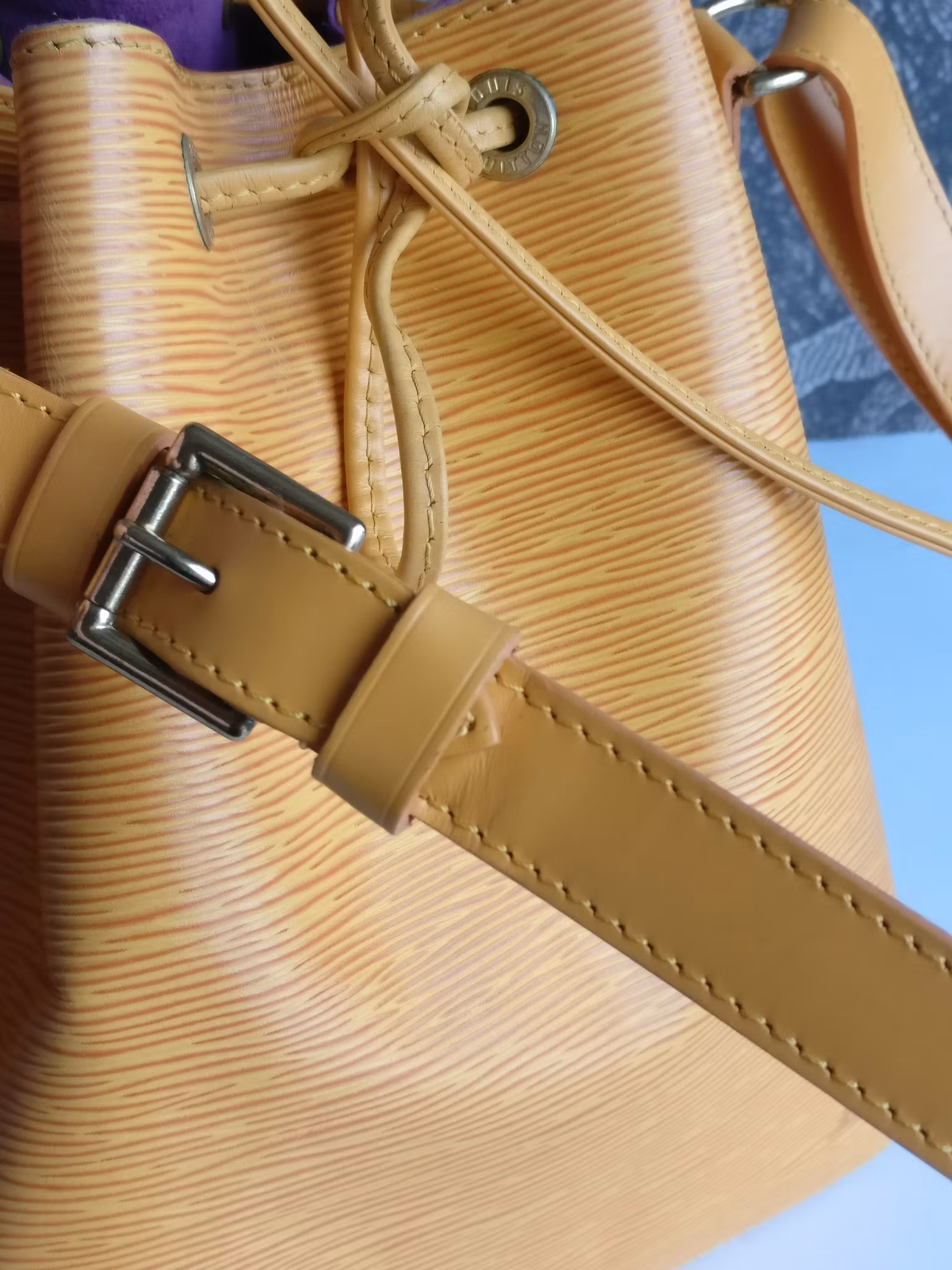 Louis Vuitton Petit Noé yellow epi