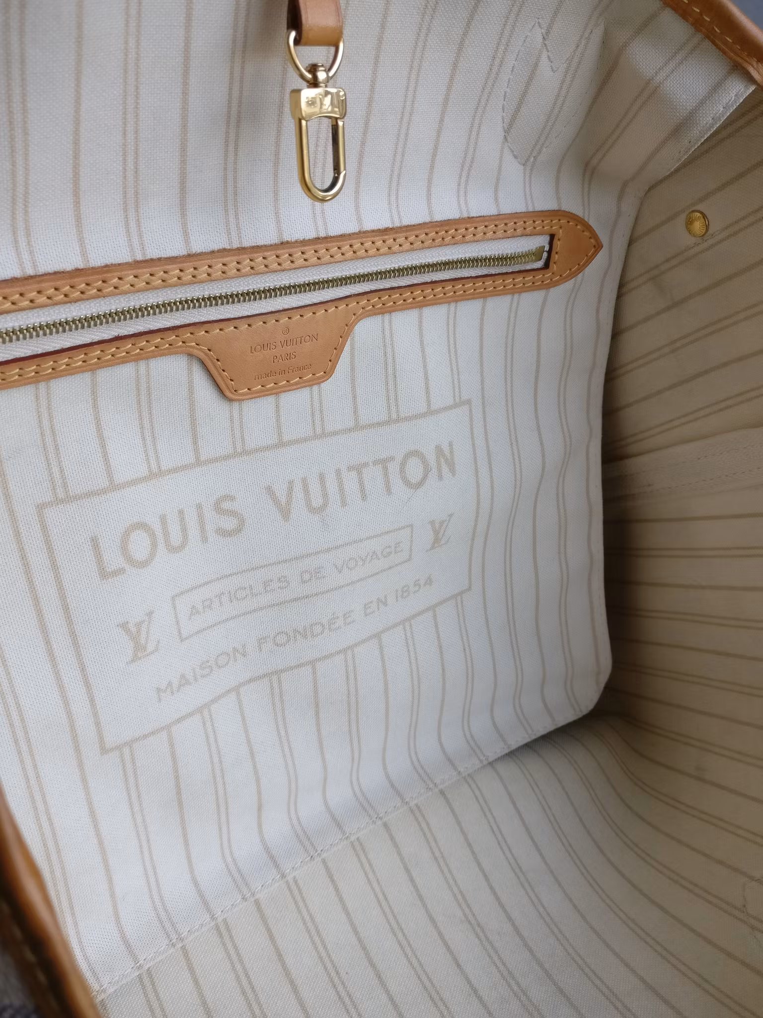 Louis Vuitton Neverfull MM damier azur