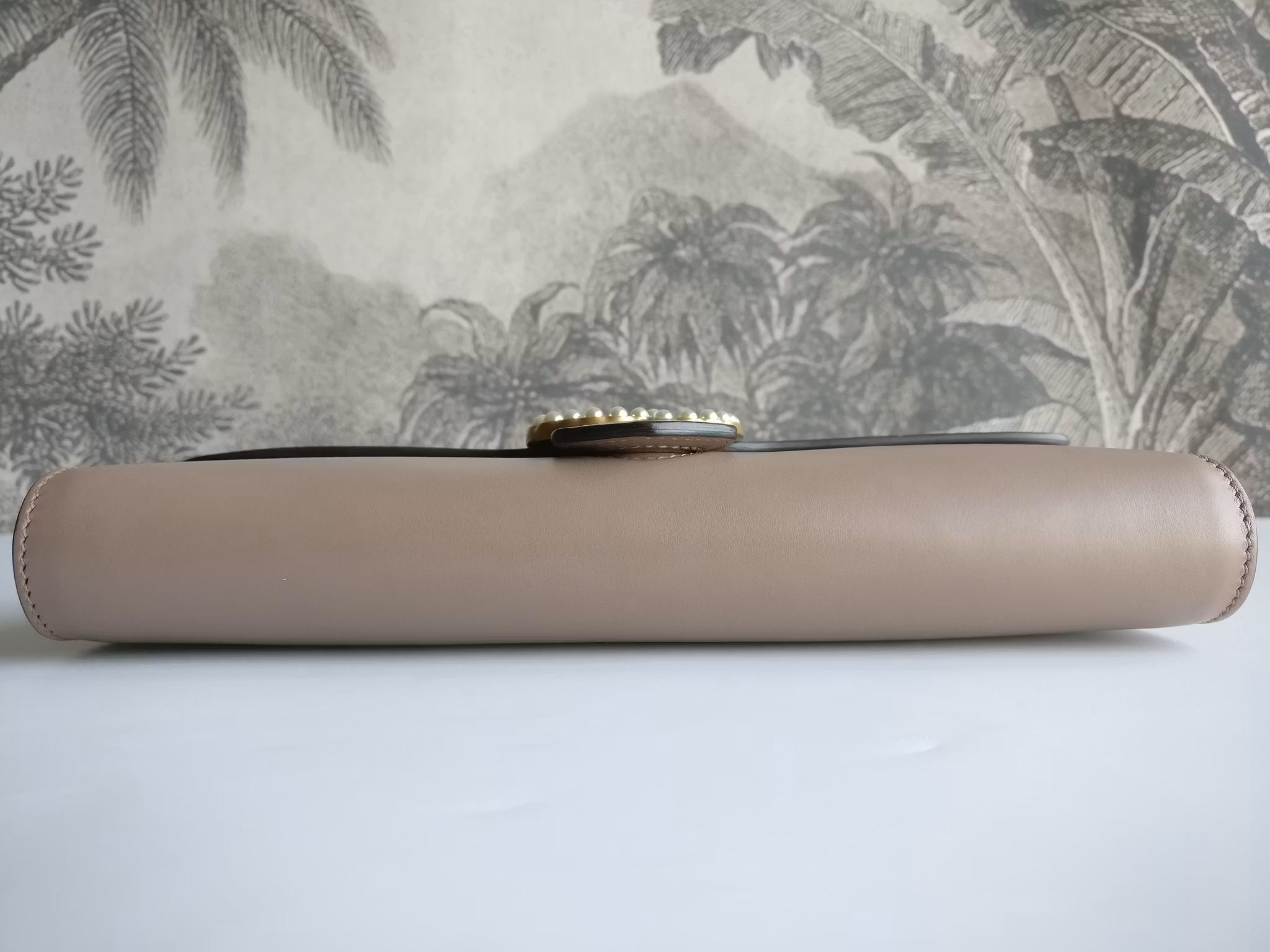 Gucci calfskin Pearly GG Marmont Clutch