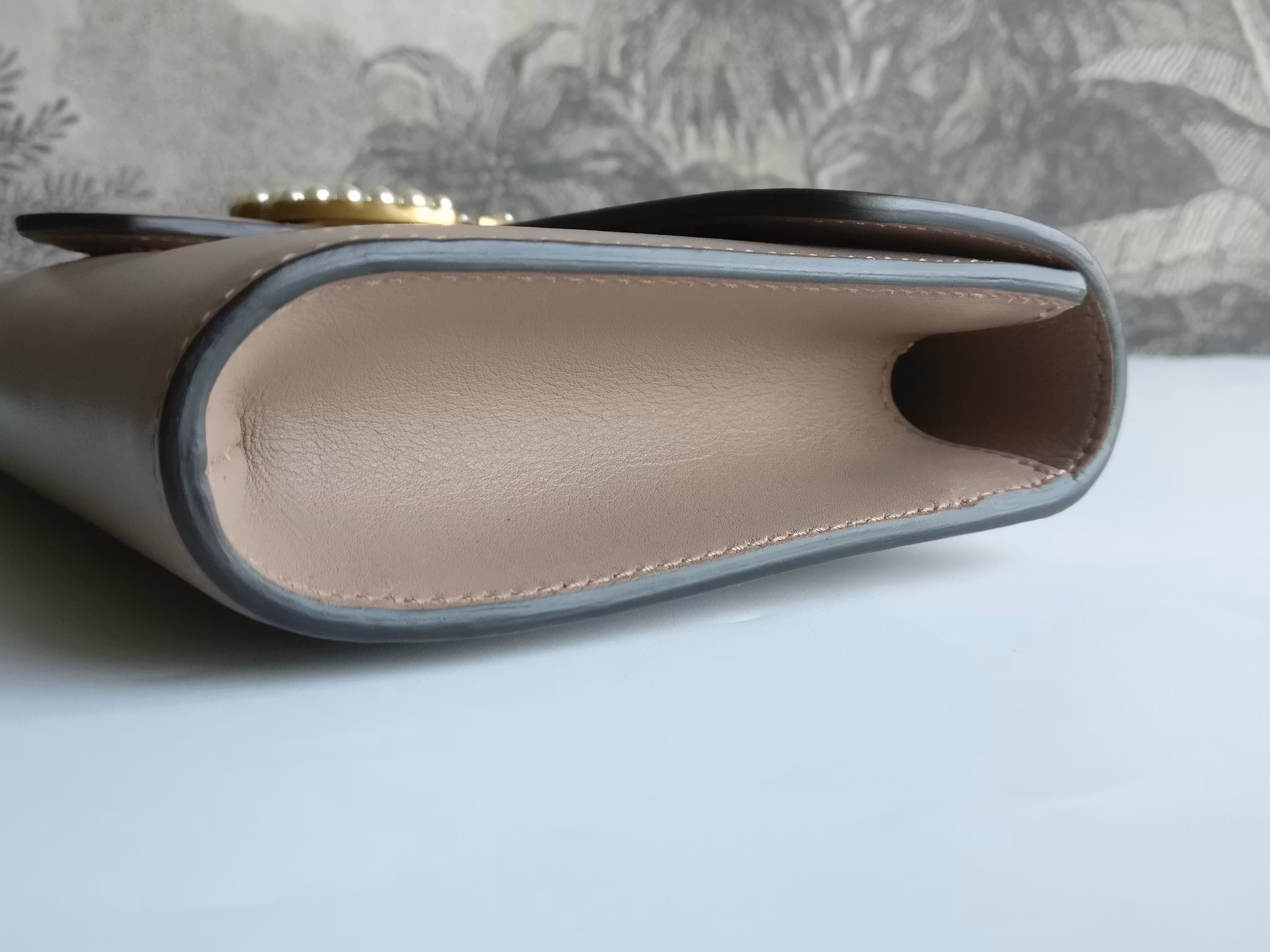 Gucci calfskin Pearly GG Marmont Clutch