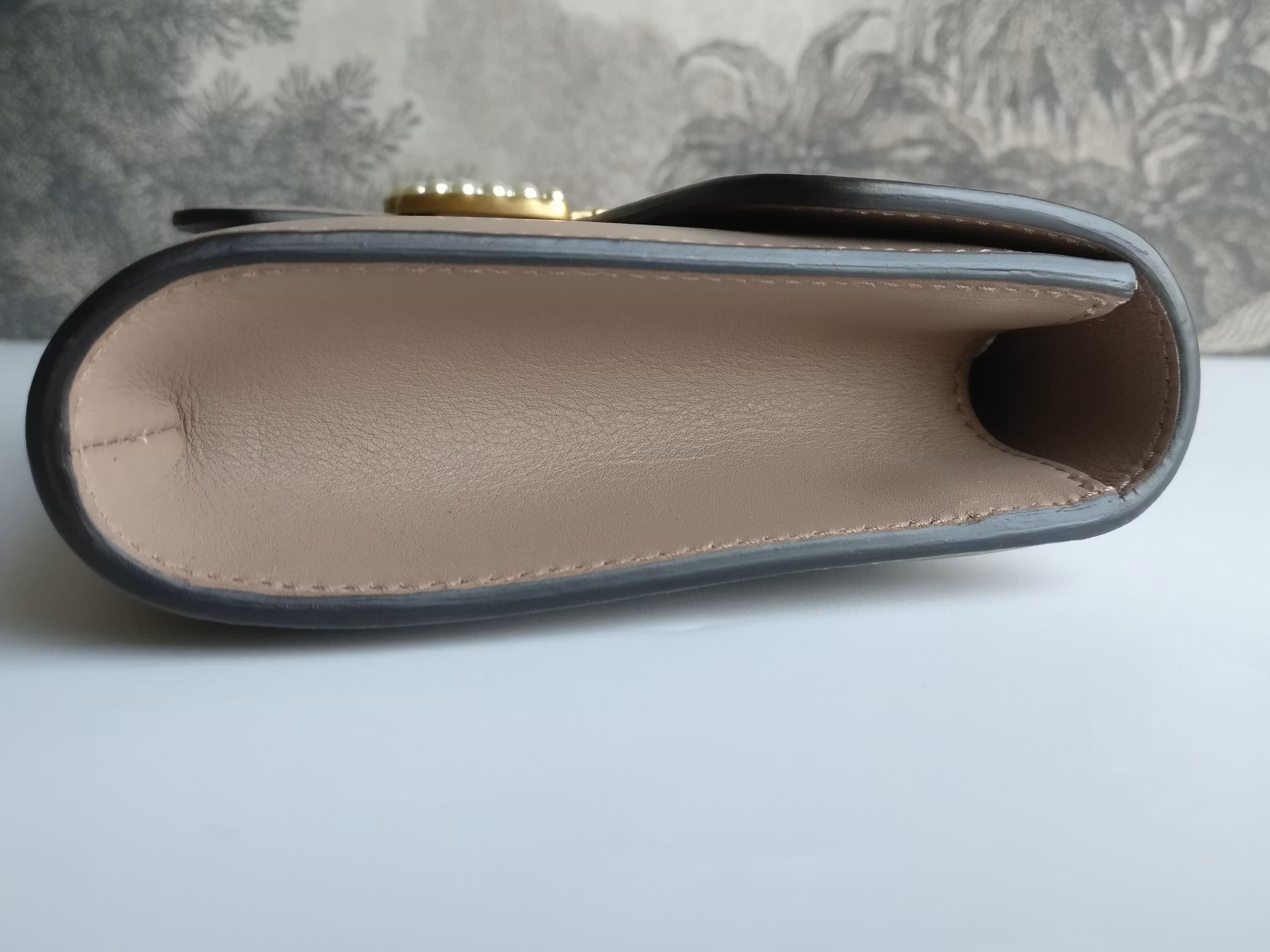 Gucci calfskin Pearly GG Marmont Clutch