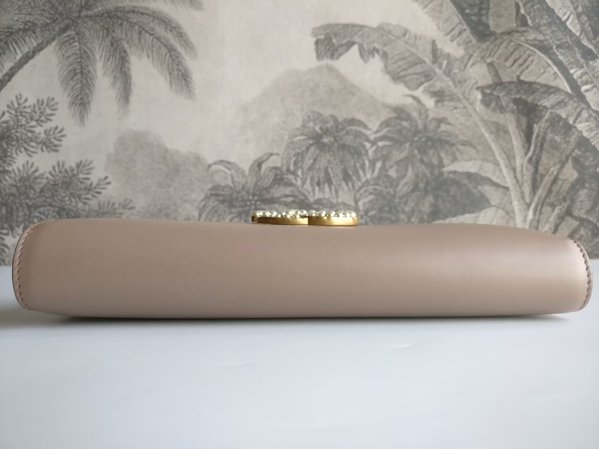 Gucci calfskin Pearly GG Marmont Clutch